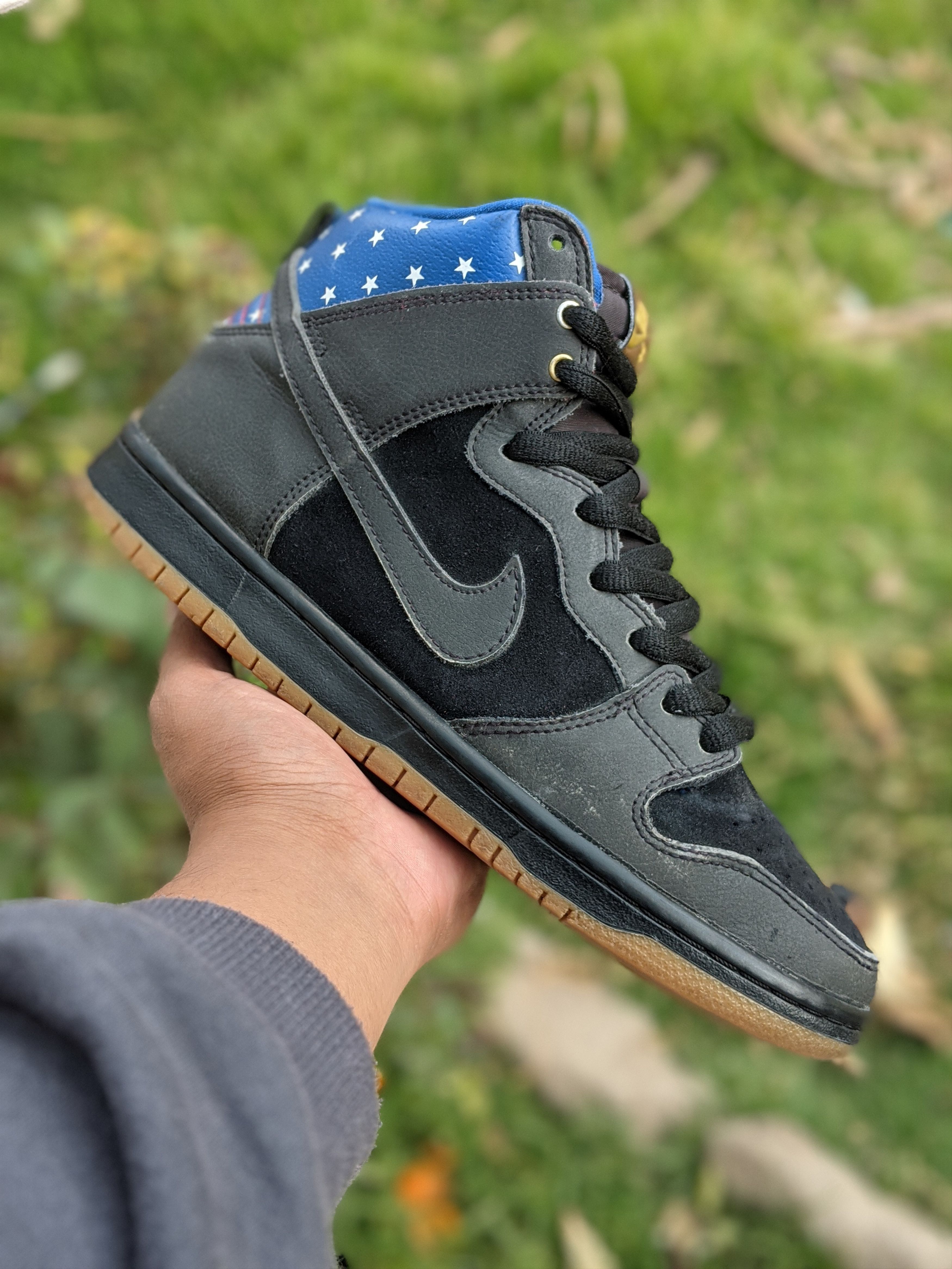 Nike Nike Dunk High Premium SB Stars 'Captain America' | Grailed