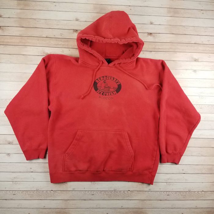 Vintage VTG 80s/90s Ben & Jerrys Ice Cream Boston Red Hoodie | Grailed