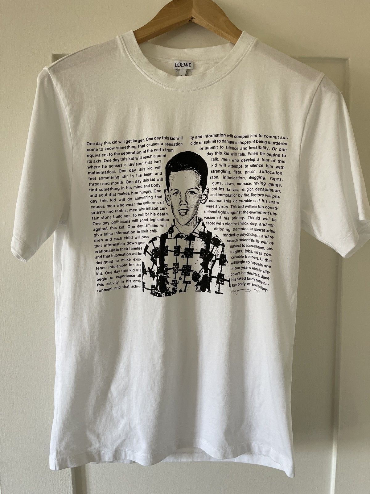 【海外輸入】 Loewe Grailed | T-Shirt AIDS Visual x Wojnarowicz David x Loewe Tシャツ(半袖/袖なし)