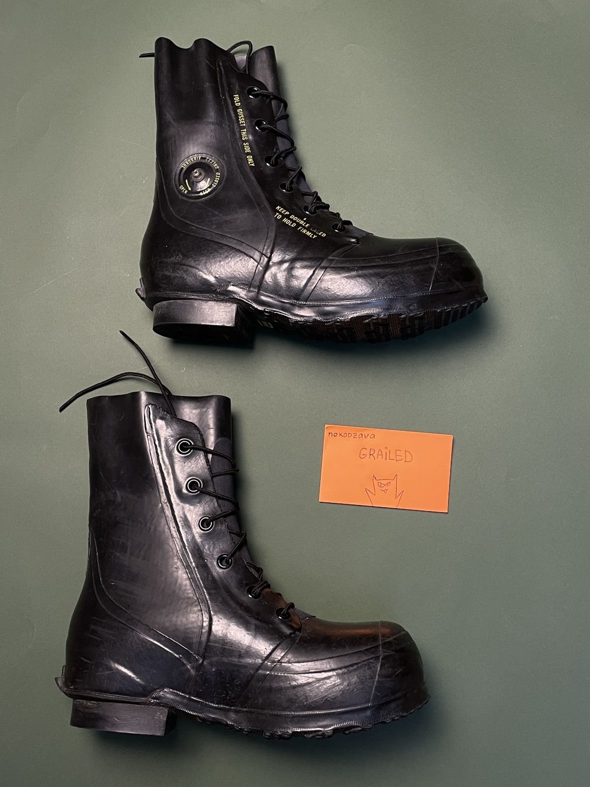 Bata Raf Simons x Sterling Ruby Runway Bata Mickey Mouse boots Size US 10 / EU 43 - 3 Thumbnail