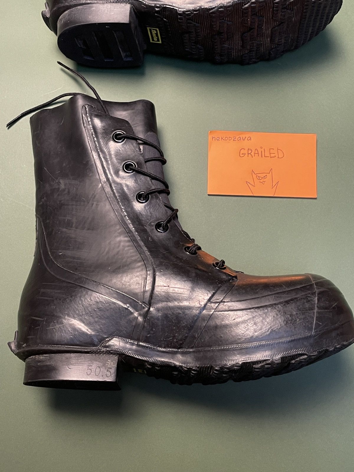 Bata Raf Simons x Sterling Ruby Runway Bata Mickey Mouse boots Size US 10 / EU 43 - 4 Thumbnail