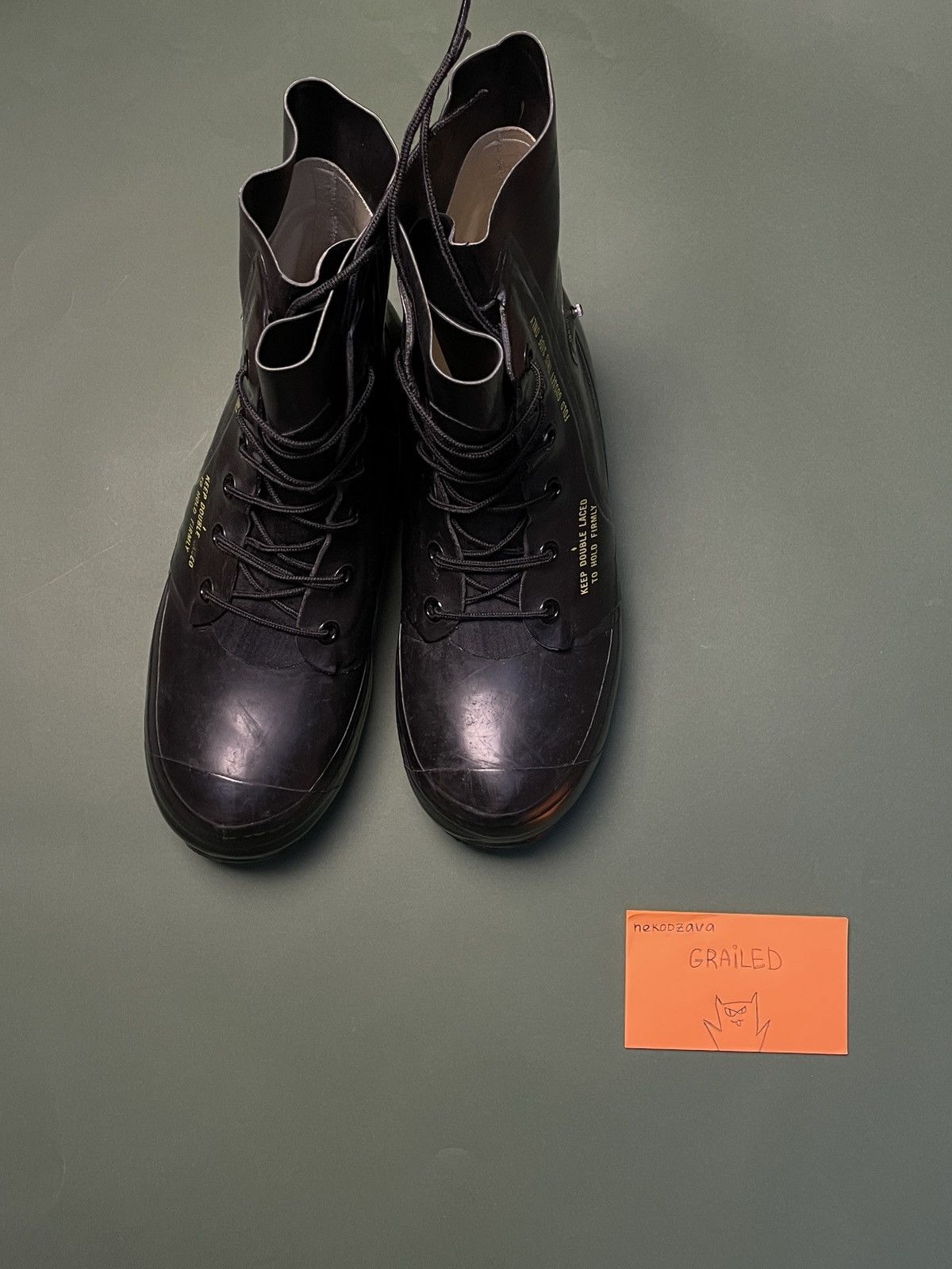 Bata Raf Simons x Sterling Ruby Runway Bata Mickey Mouse boots Size US 10 / EU 43 - 2 Thumbnail