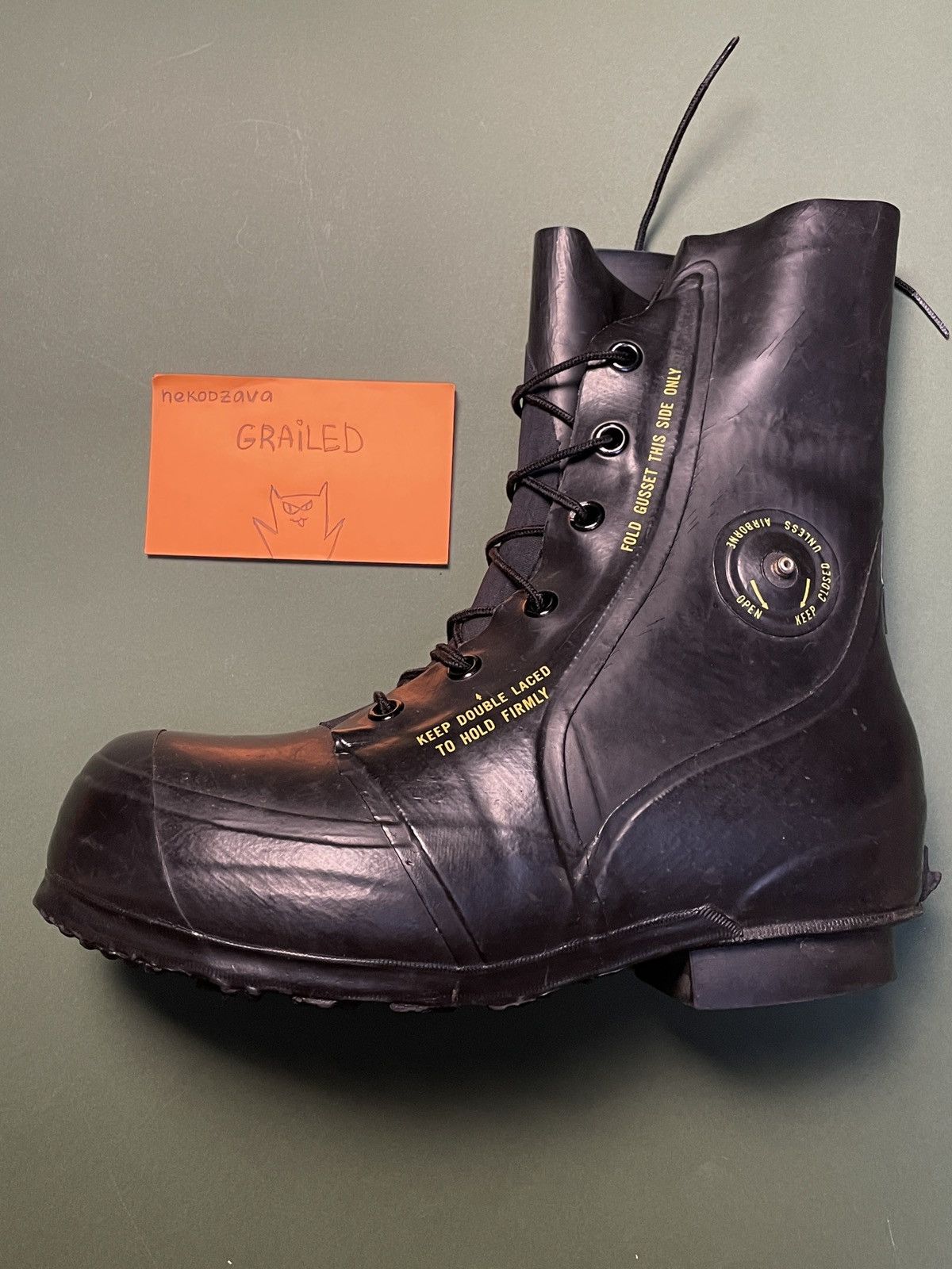 Bata Raf Simons x Sterling Ruby Runway Bata Mickey Mouse boots Size US 10 / EU 43 - 5 Thumbnail