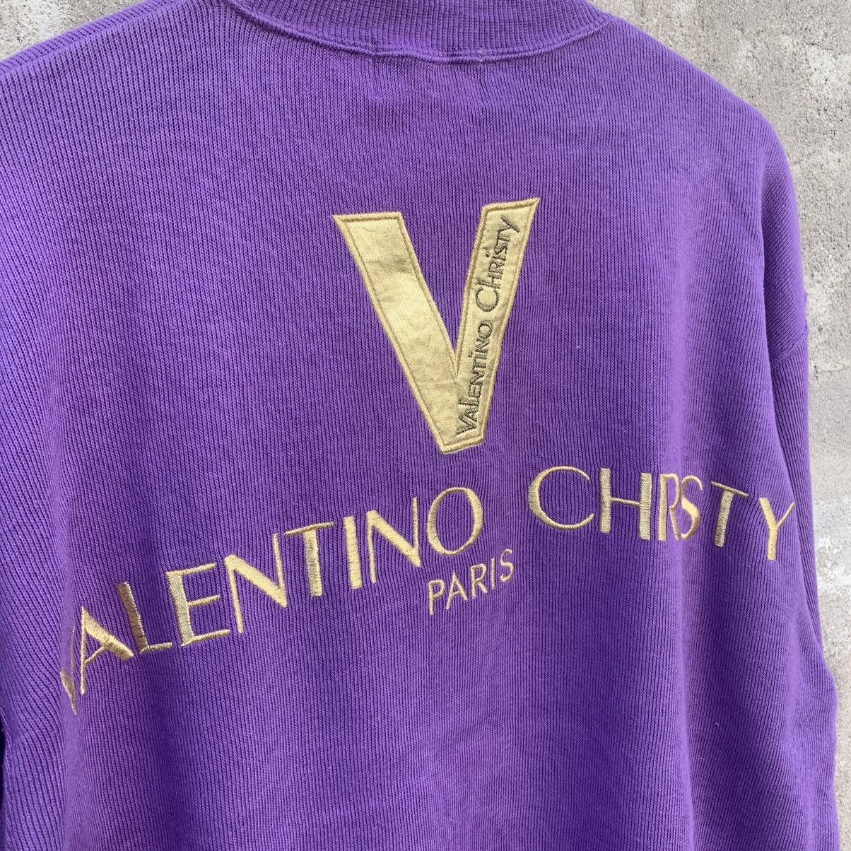 Japanese Brand × Valentino × Vintage 1990’s Vintage Valentino Christy Spell Out Crewneck Sweater Size US M / EU 48-50 / 2 - 9 Thumbnail