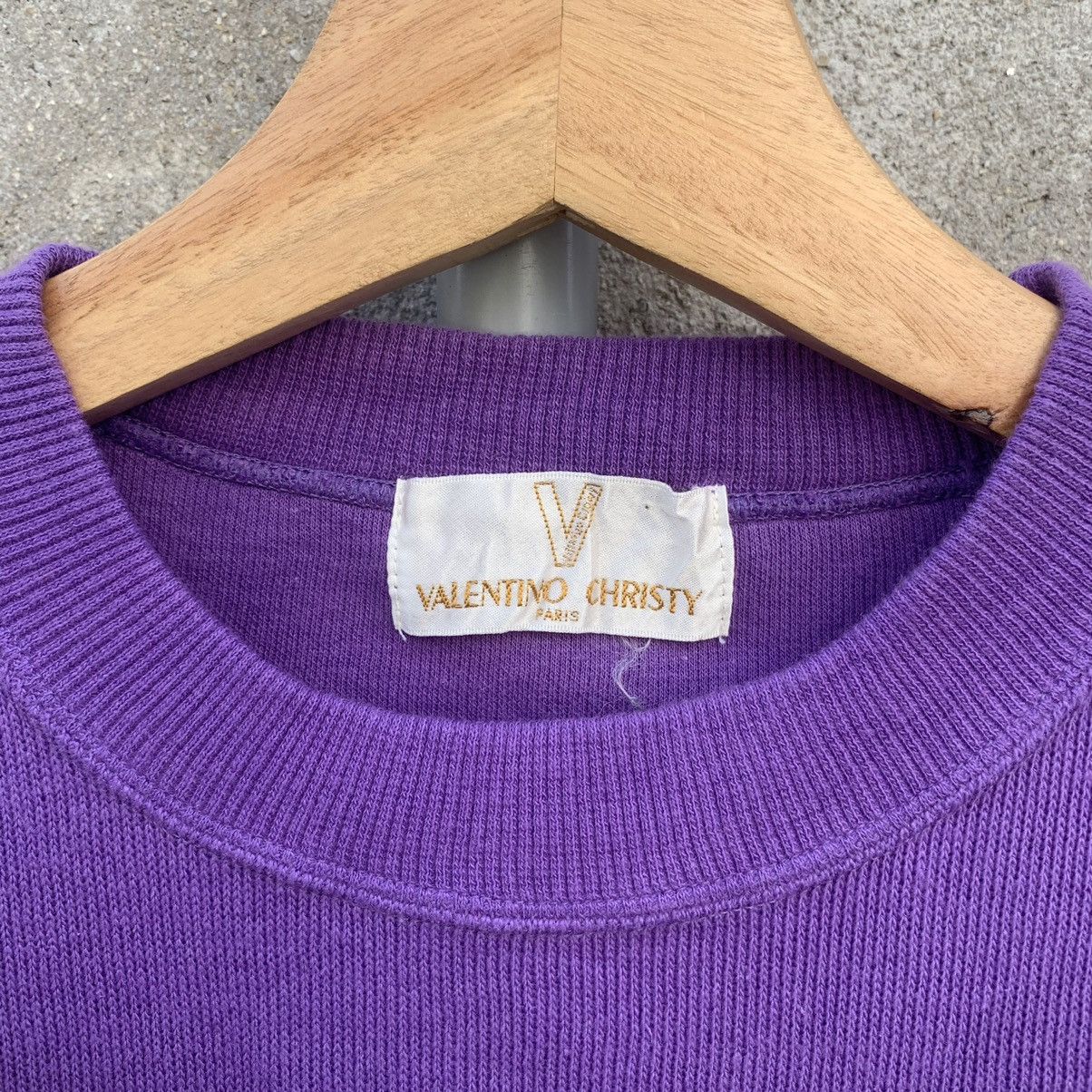 Japanese Brand × Valentino × Vintage 1990’s Vintage Valentino Christy Spell Out Crewneck Sweater Size US M / EU 48-50 / 2 - 6 Thumbnail