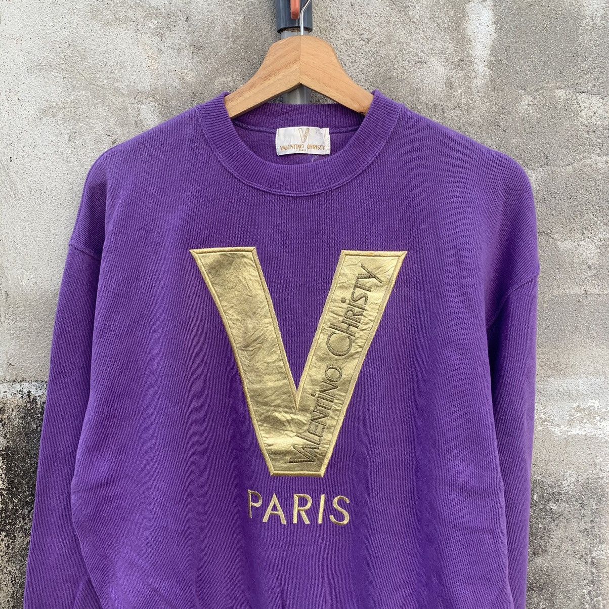 Japanese Brand × Valentino × Vintage 1990’s Vintage Valentino Christy Spell Out Crewneck Sweater Size US M / EU 48-50 / 2 - 3 Thumbnail