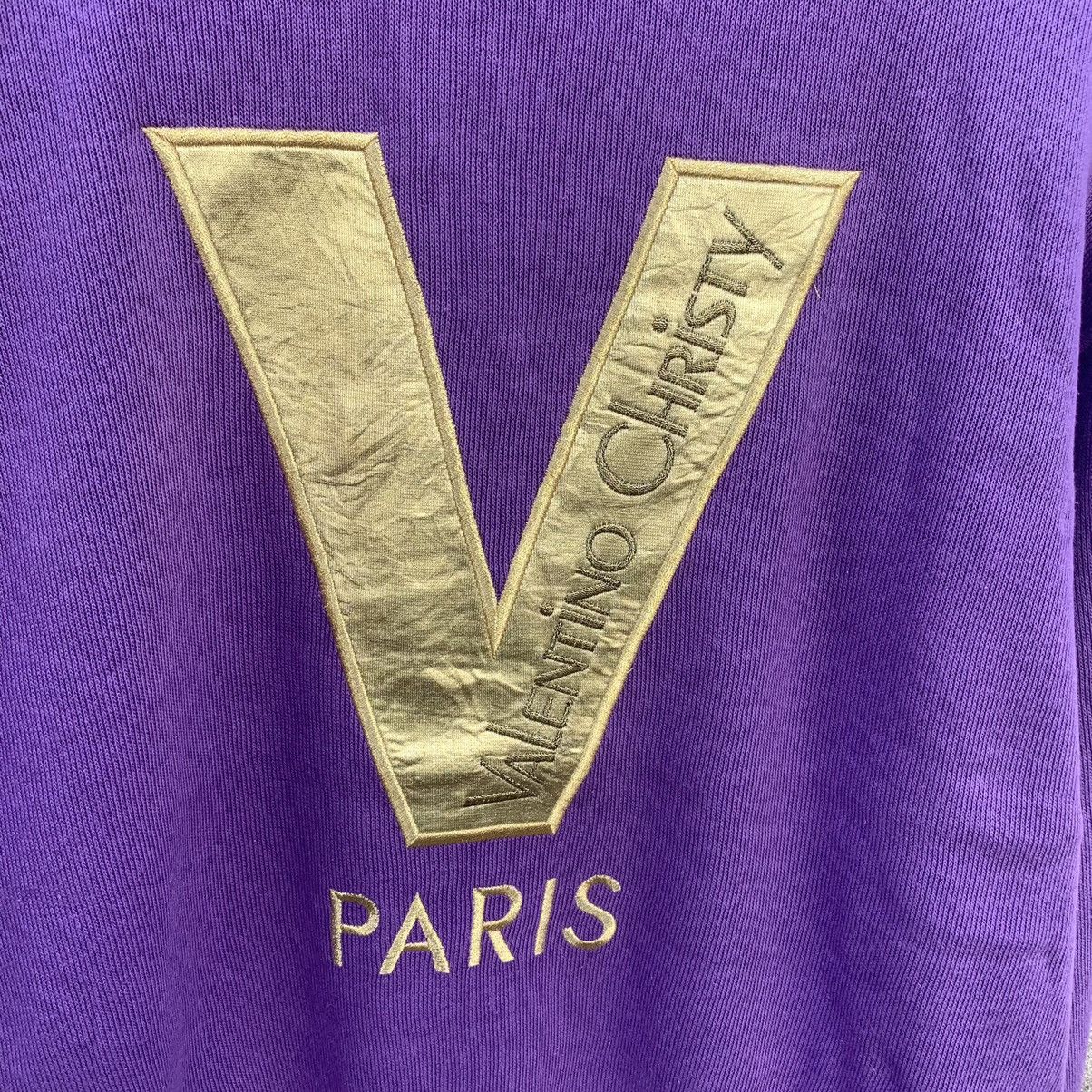 Japanese Brand × Valentino × Vintage 1990’s Vintage Valentino Christy Spell Out Crewneck Sweater Size US M / EU 48-50 / 2 - 4 Thumbnail