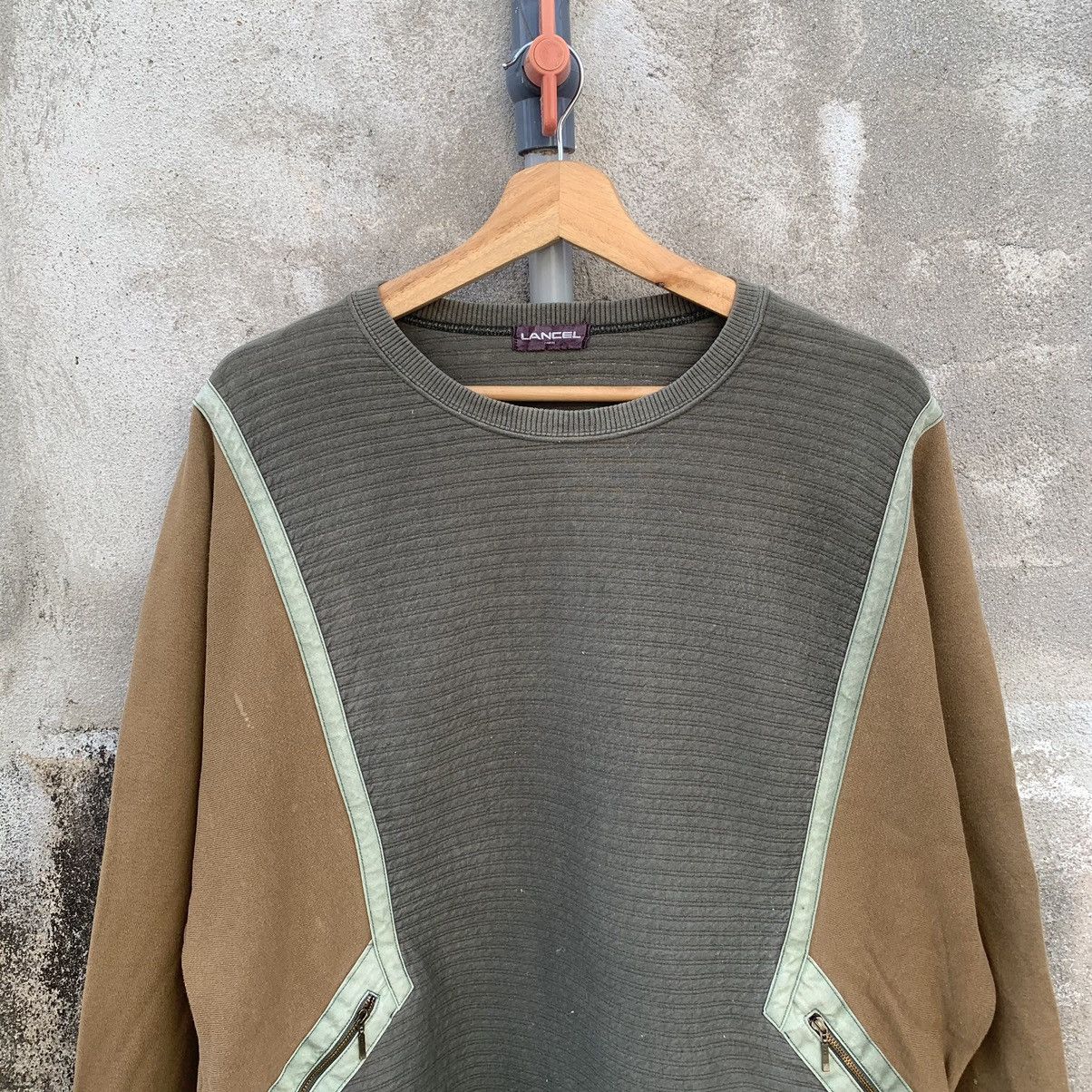 Designer × Lancel × Vintage Vintage Lancel Two Tone Pullover Sweater Sweatshirts Size US L / EU 52-54 / 3 - 2 Thumbnail