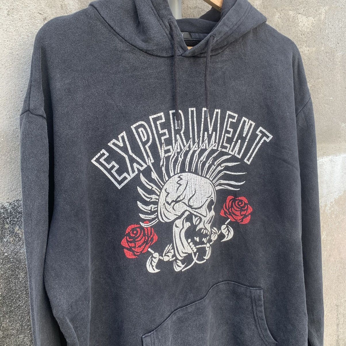 Japanese Brand × Vintage Lucy Skulls & Rose Hoodie Pullover Faded Sweater Sweatshirts Size US L / EU 52-54 / 3 - 3 Thumbnail