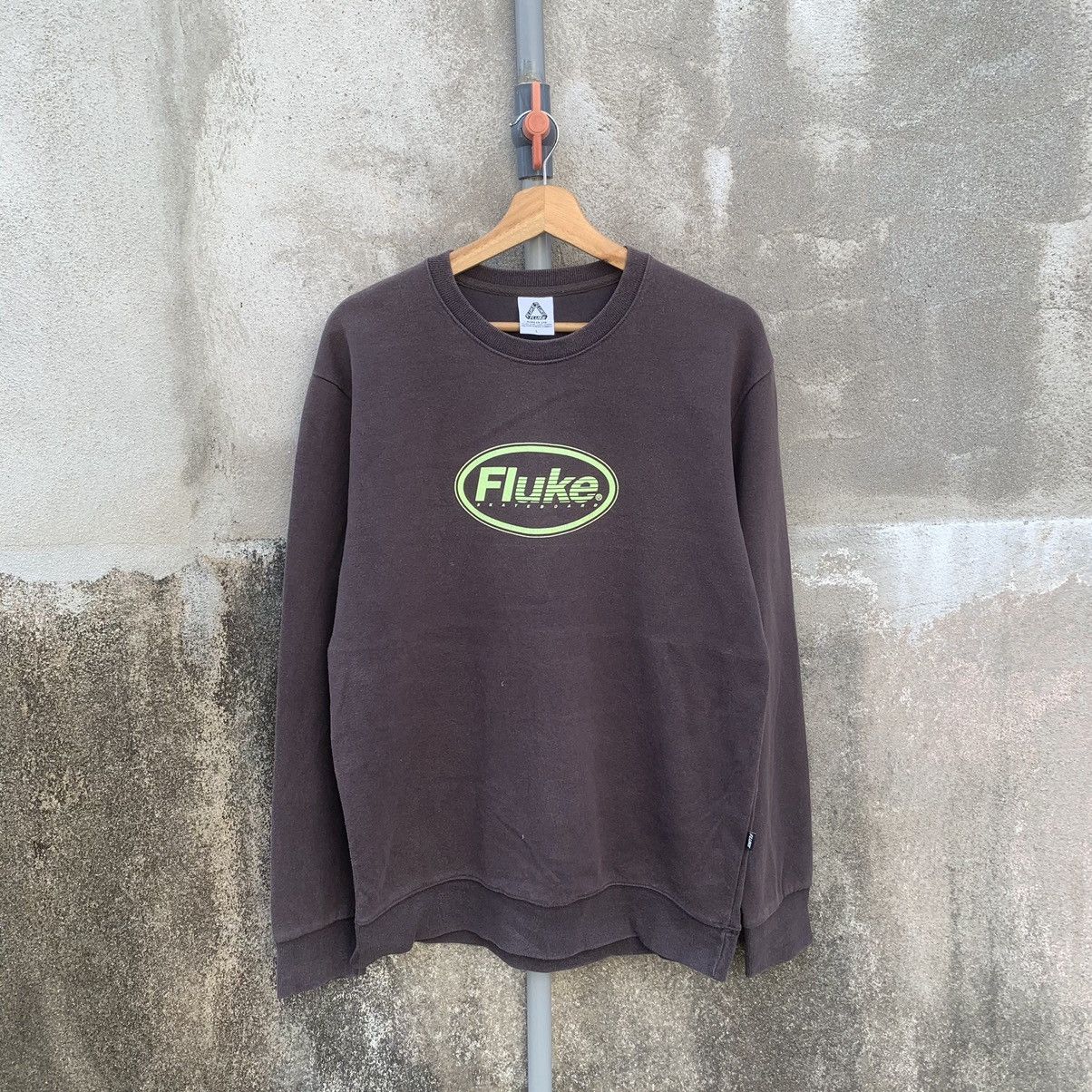 Flux × Vintage Vintage Fluke Skateboard Crewneck Sweater Sweatshirts Size US L / EU 52-54 / 3 - 1 Thumbnail