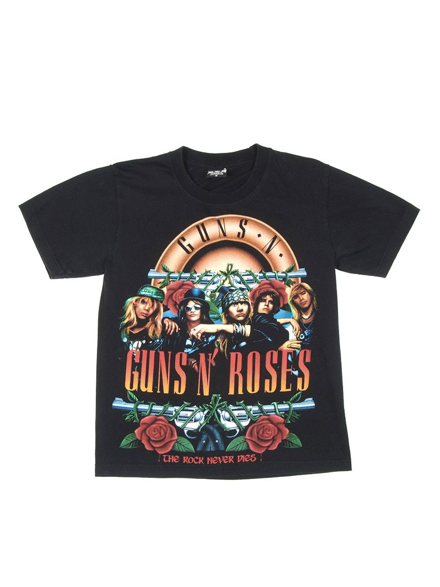 Band Tees Rare Vintage GUNS N' ROSES Full Print T-shirt Size S / US 4 / IT 40 - 1 Thumbnail