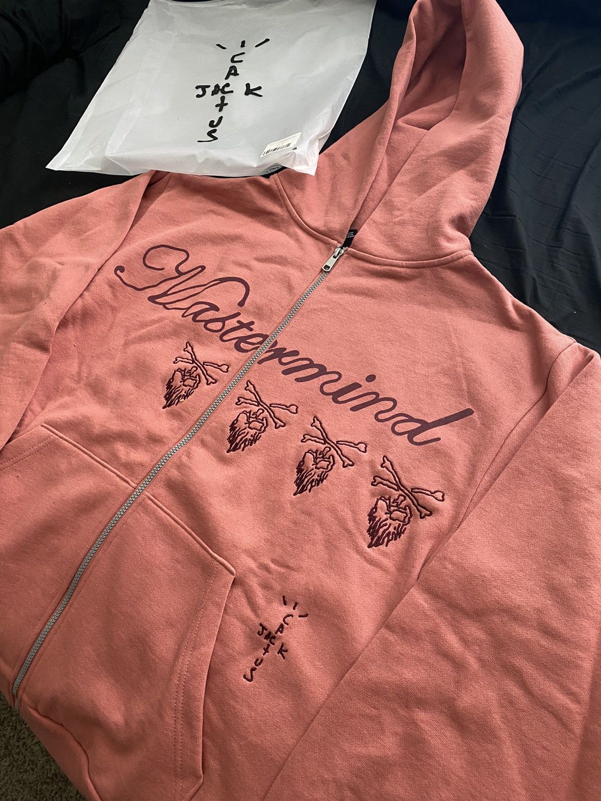 Travis Scott Cactus Jack For Mastermind Skull Zip Up Hoodie | Grailed