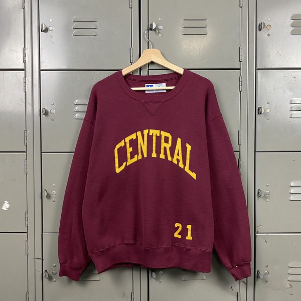 Vintage Vintage 90’s Russel Central Michigan Arch Logo Crewneck | Grailed