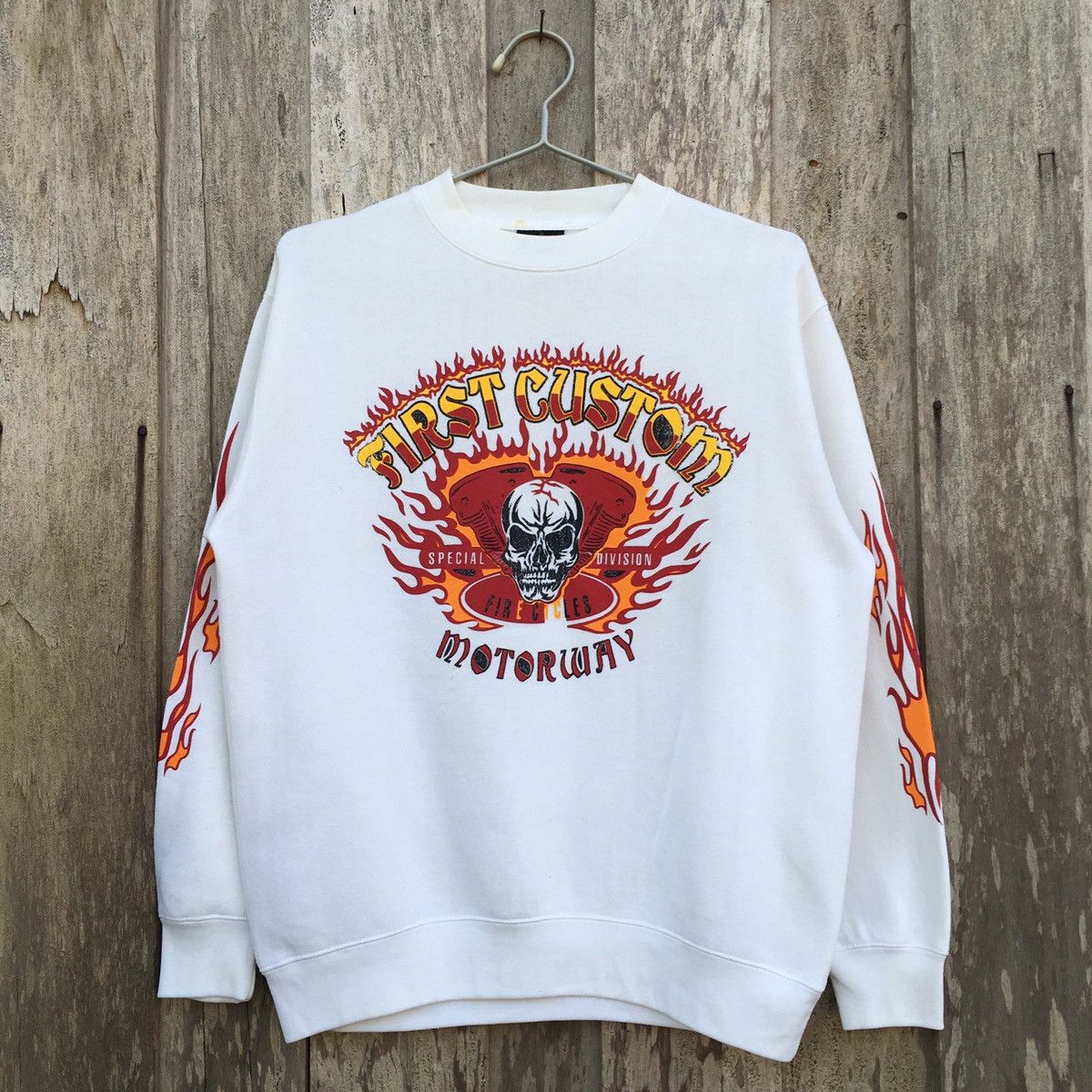 Vintage Vintage First Custom Motorway Crewneck Sweatshirt Size US M / EU 48-50 / 2 - 1 Thumbnail