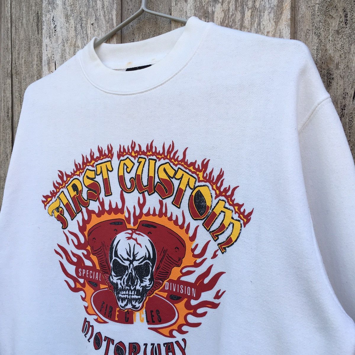Vintage Vintage First Custom Motorway Crewneck Sweatshirt Size US M / EU 48-50 / 2 - 3 Thumbnail