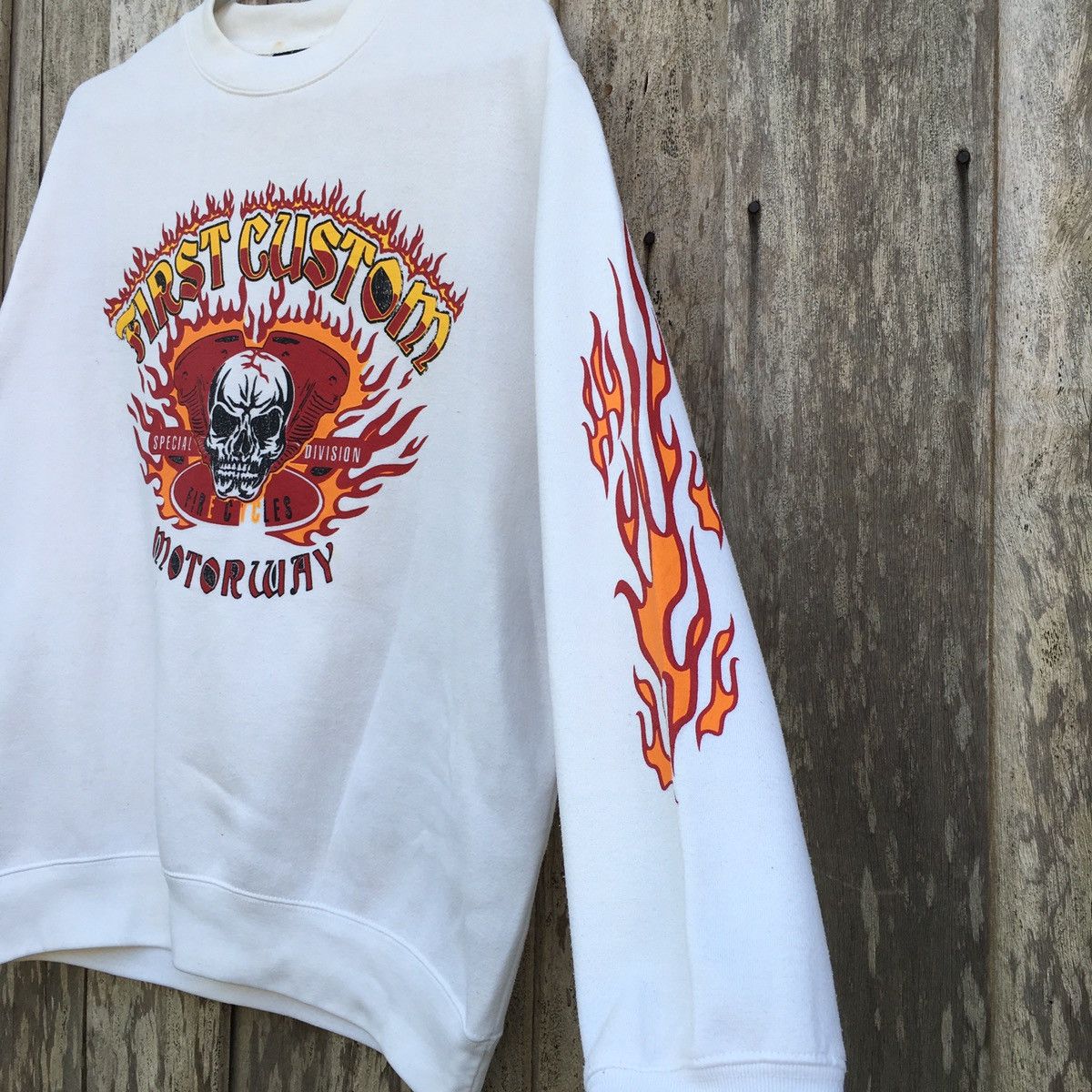 Vintage Vintage First Custom Motorway Crewneck Sweatshirt Size US M / EU 48-50 / 2 - 6 Thumbnail