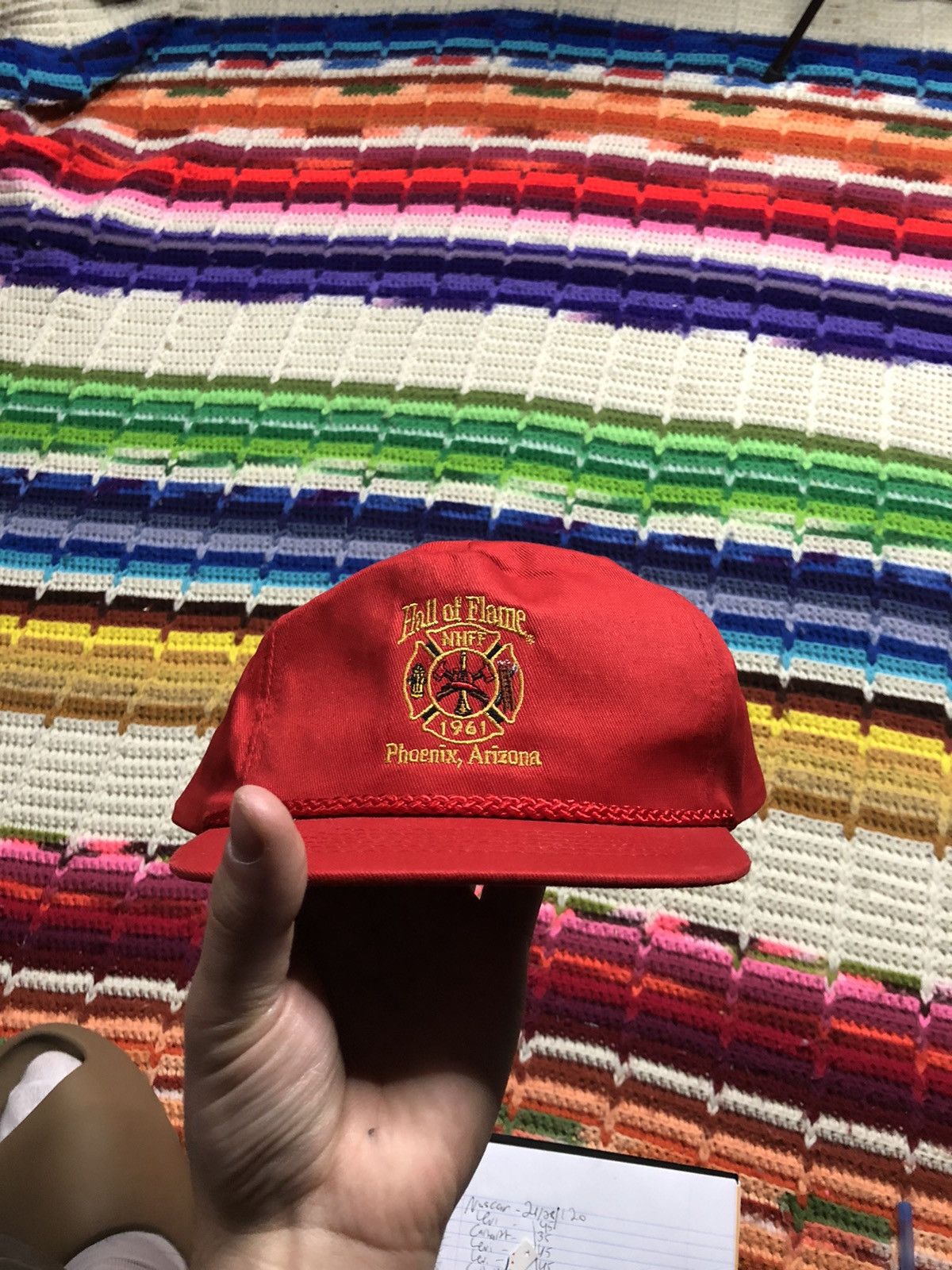 Vintage vintage hall of flame arizona big logo hat Size ONE SIZE - 1 Thumbnail