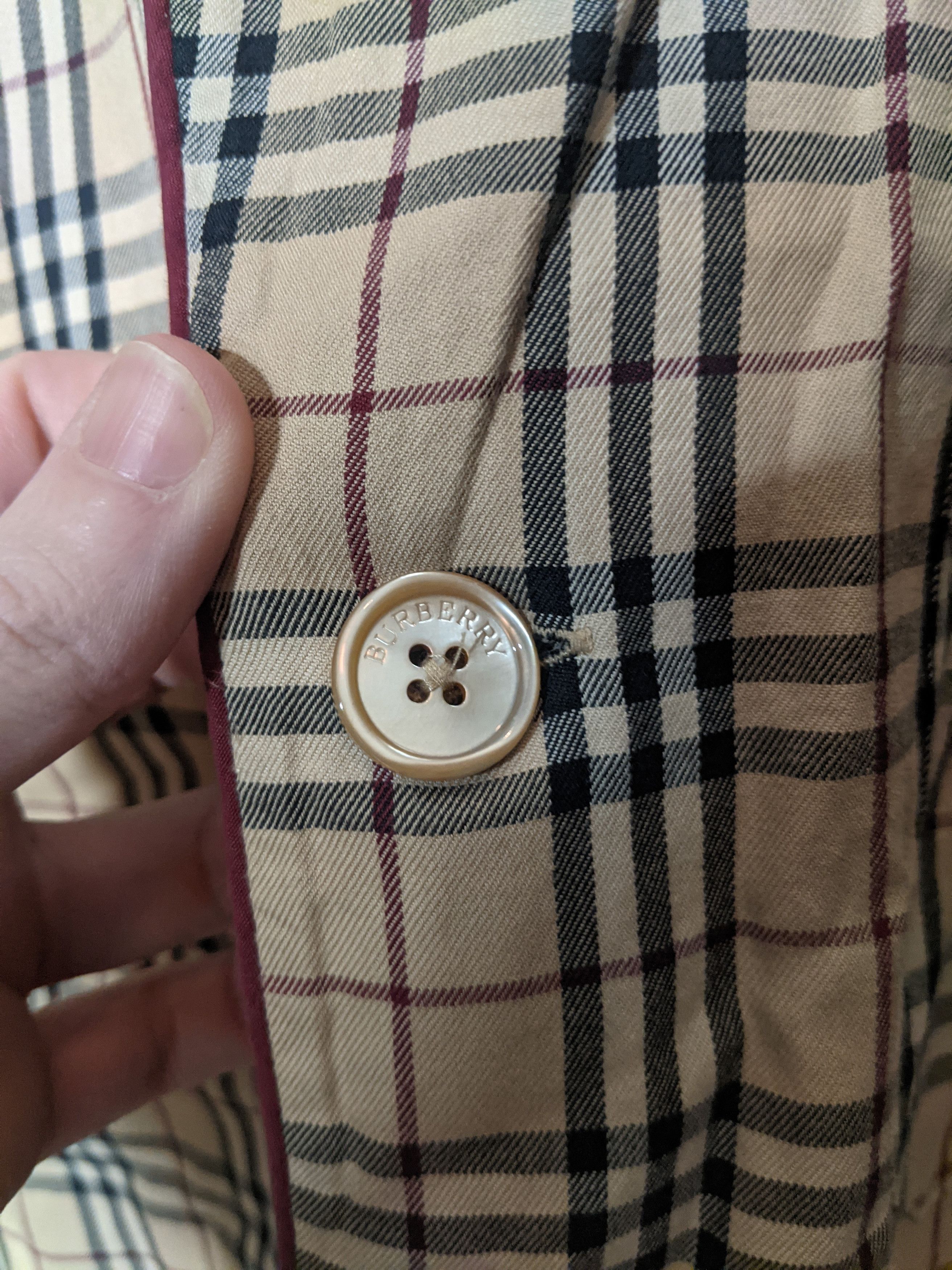Burberry Nova check pyjama style logo embroidered shirt Size US M / EU 48-50 / 2 - 6 Thumbnail