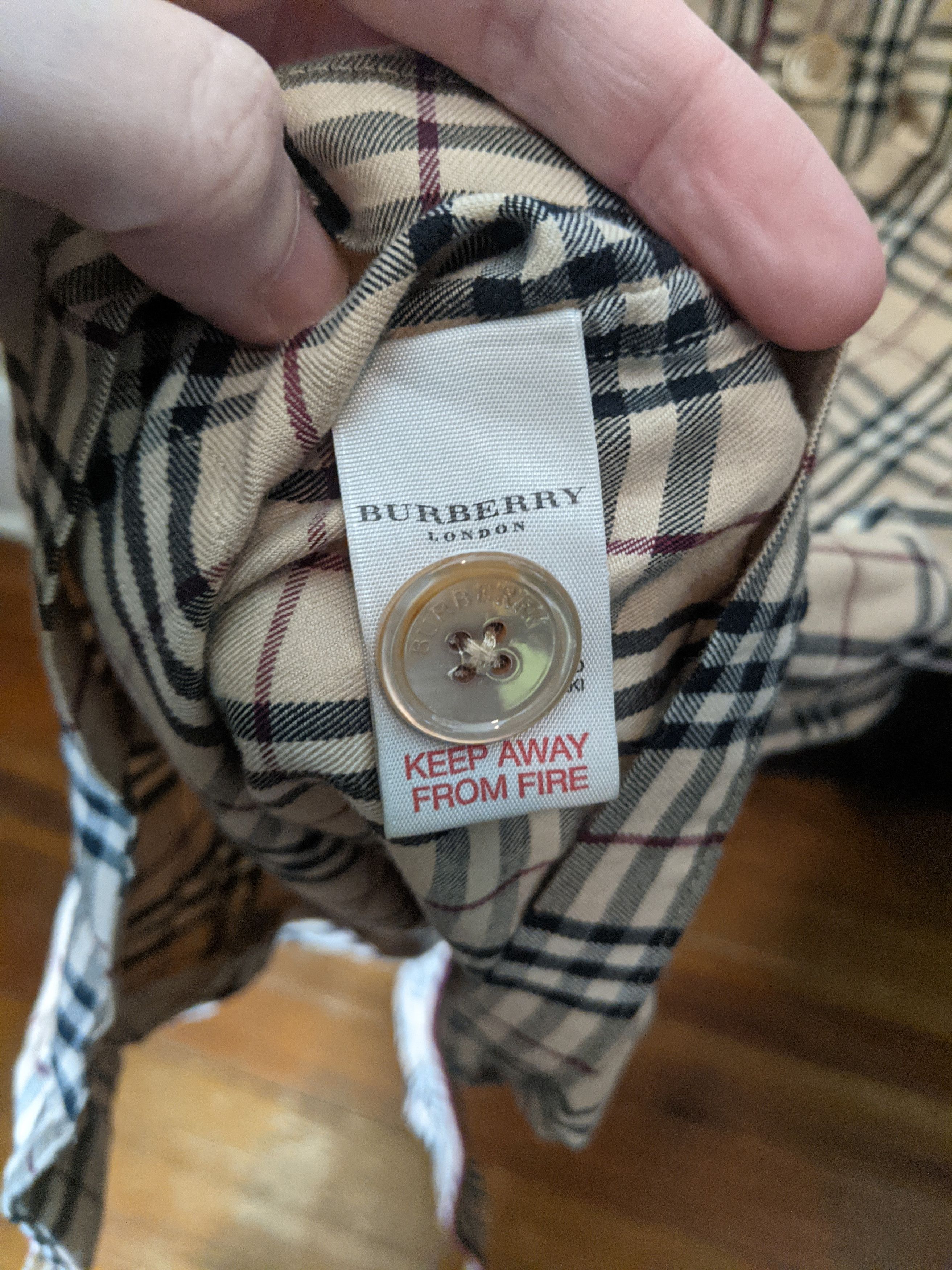 Burberry Nova check pyjama style logo embroidered shirt Size US M / EU 48-50 / 2 - 2 Thumbnail
