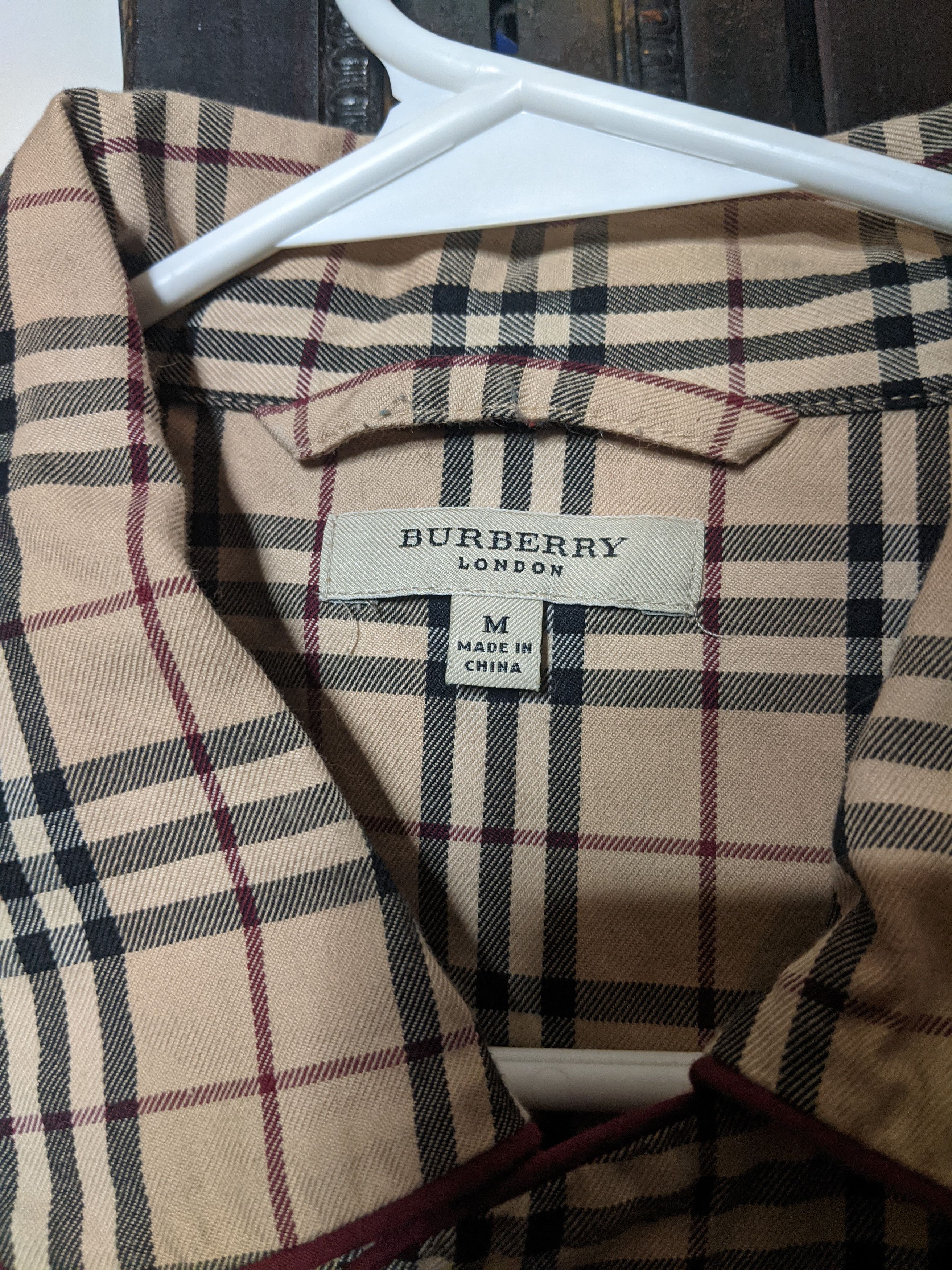 Burberry Nova check pyjama style logo embroidered shirt Size US M / EU 48-50 / 2 - 3 Thumbnail