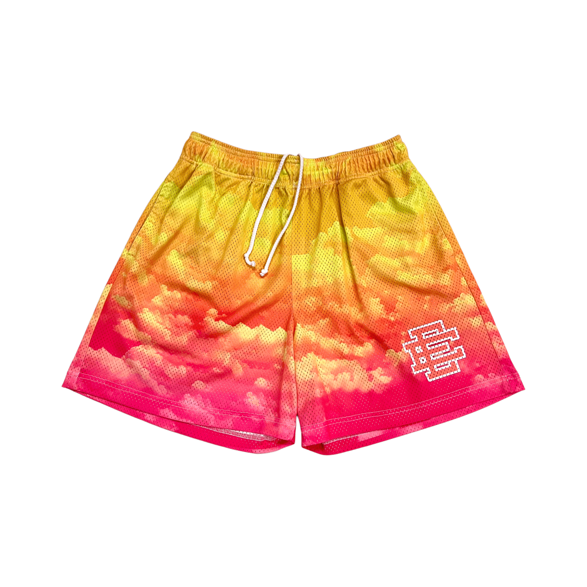 Eric Emanuel Eric Emanuel EE Basic Mesh Shorts Pink Coral Sky SS20