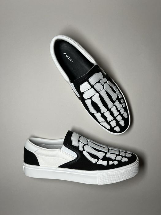 Amiri Amiri Skel Toe Slip on Sneakers | Grailed