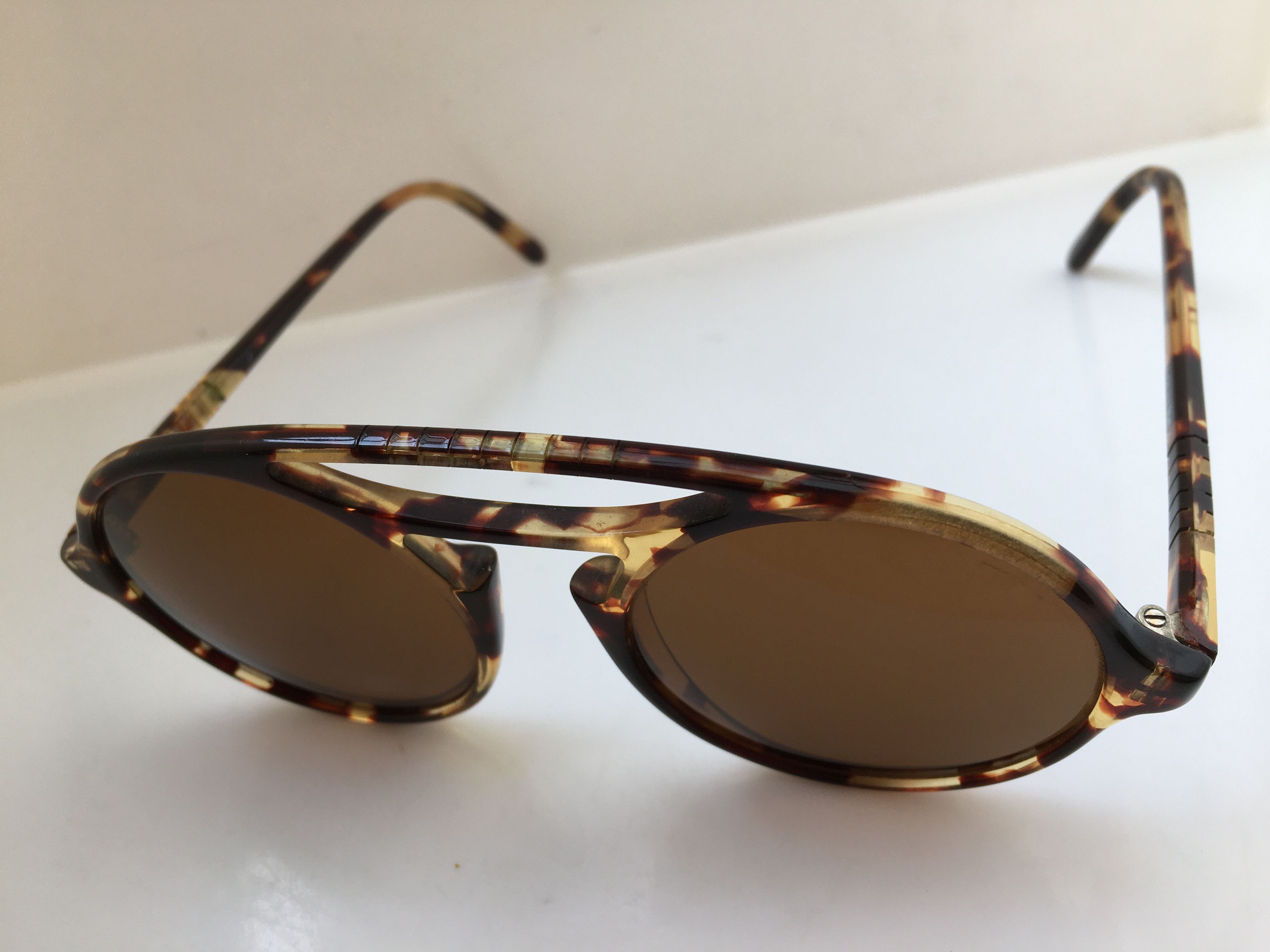 Persol Vinatge Persol Ratti 650 Round Sunglasses Italy Glass Lens Size ONE SIZE - 3 Thumbnail