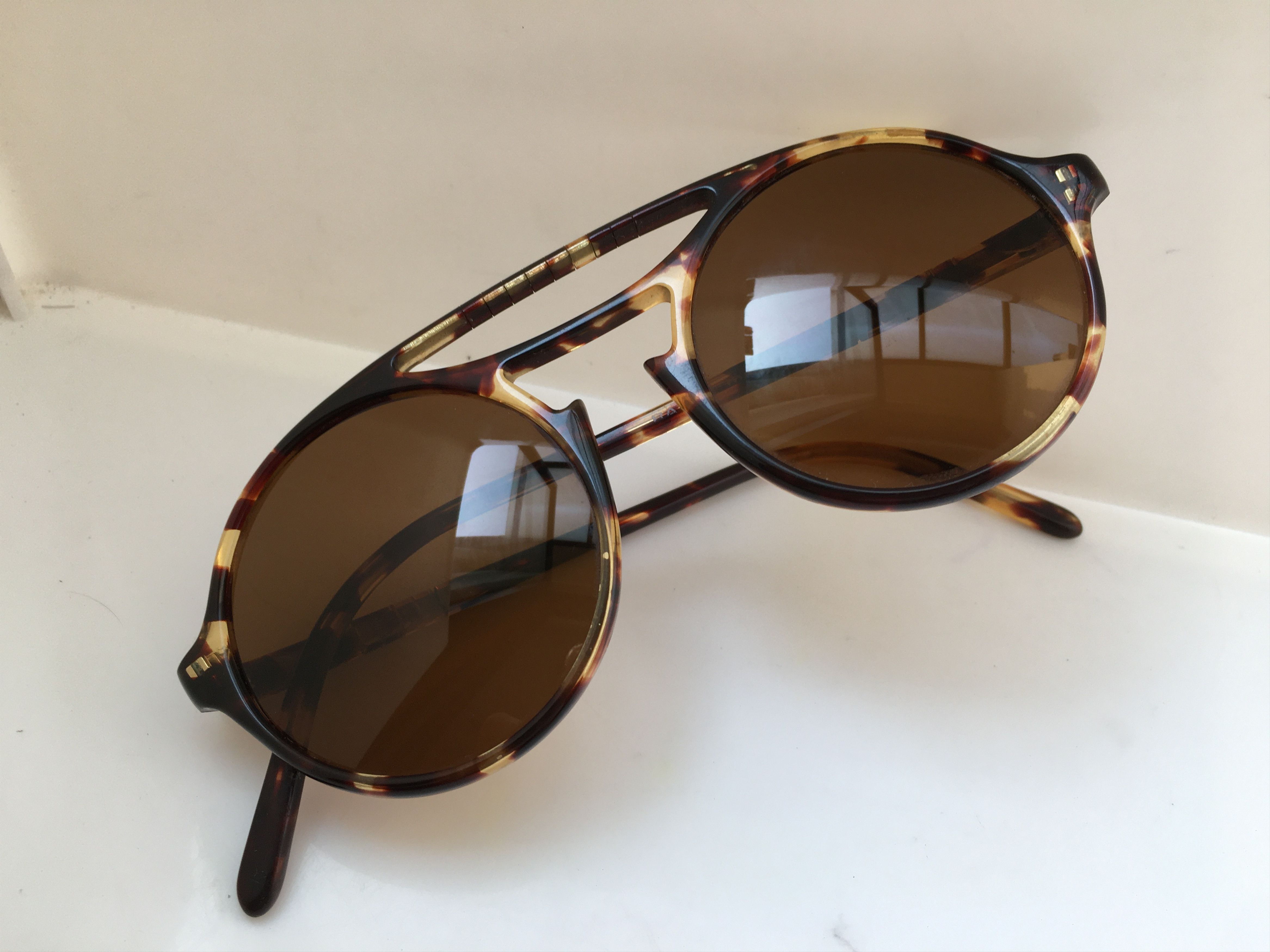Persol Vinatge Persol Ratti 650 Round Sunglasses Italy Glass Lens Size ONE SIZE - 6 Thumbnail