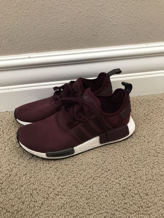 Nmd suede cheap burgundy