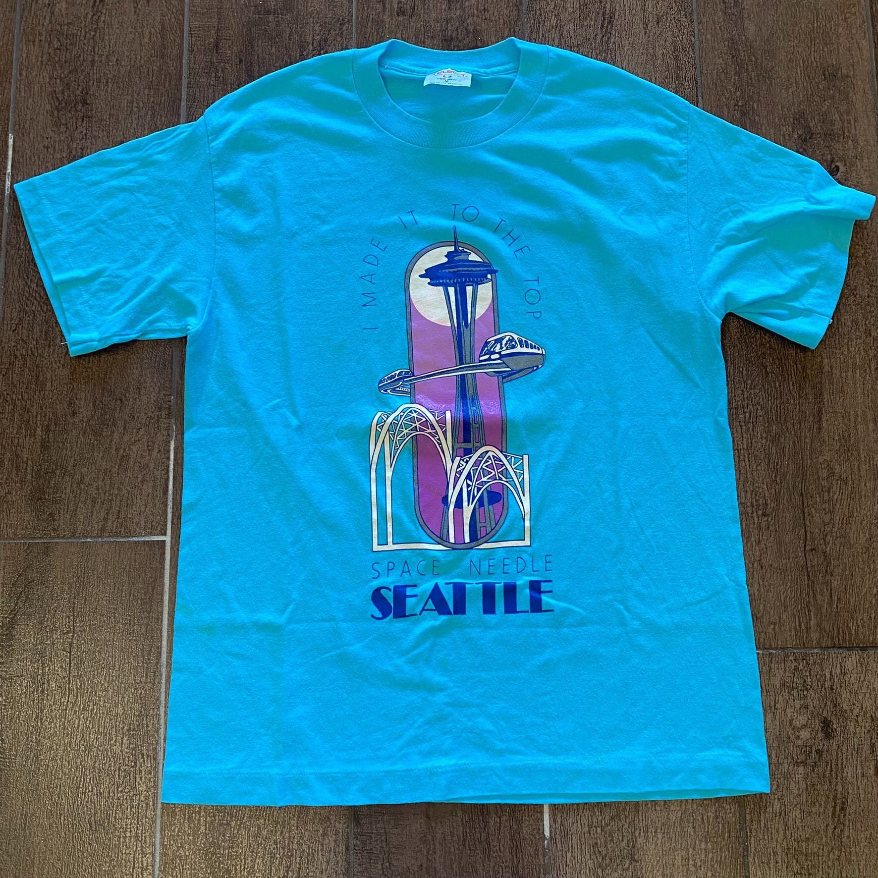 Vintage Seattle Space Needle Vintage 80s T-Shirt Size US M / EU 48-50 / 2 - 1 Thumbnail