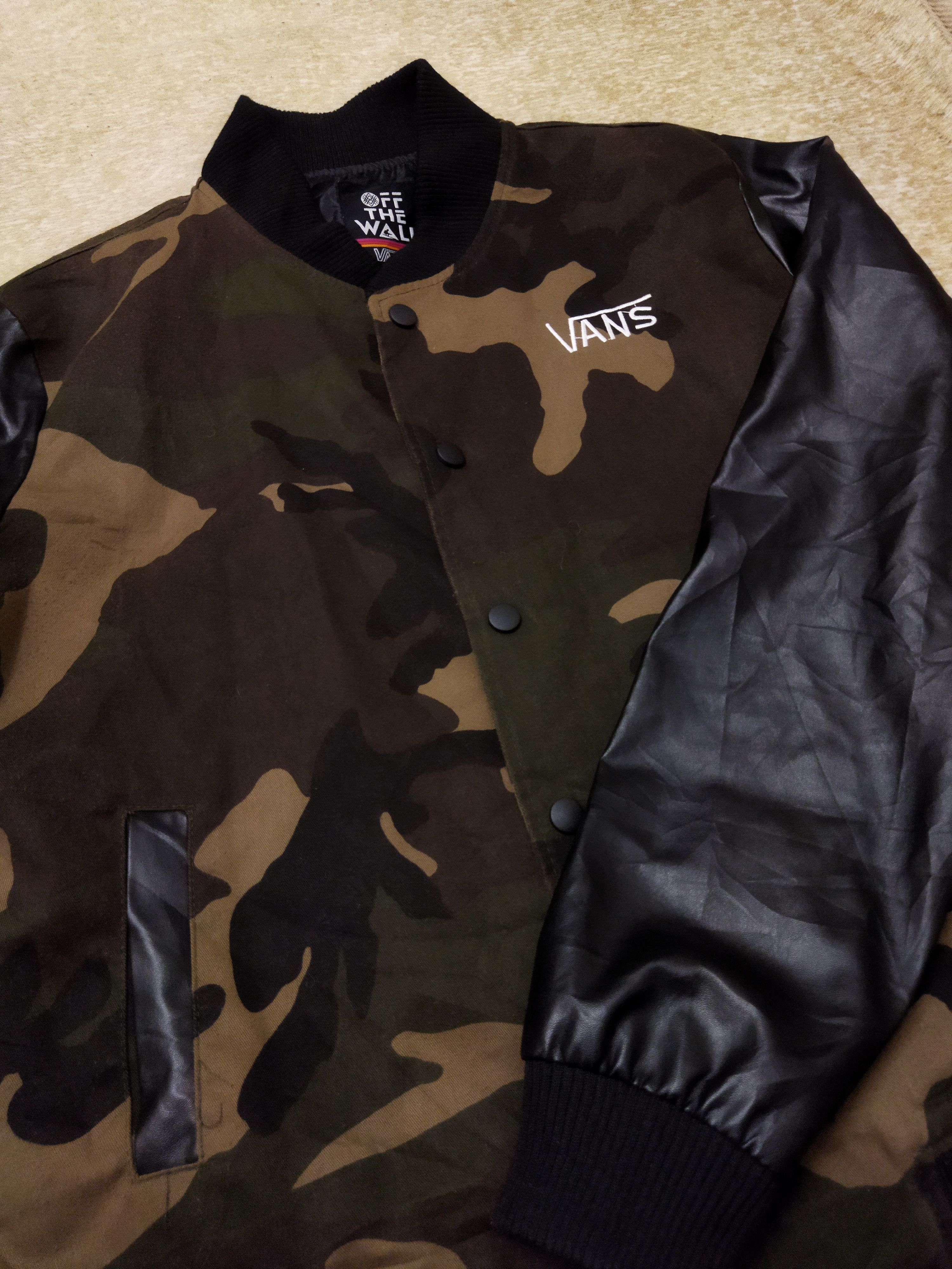 Vans Vans Camo Varsity Jacket Grailed