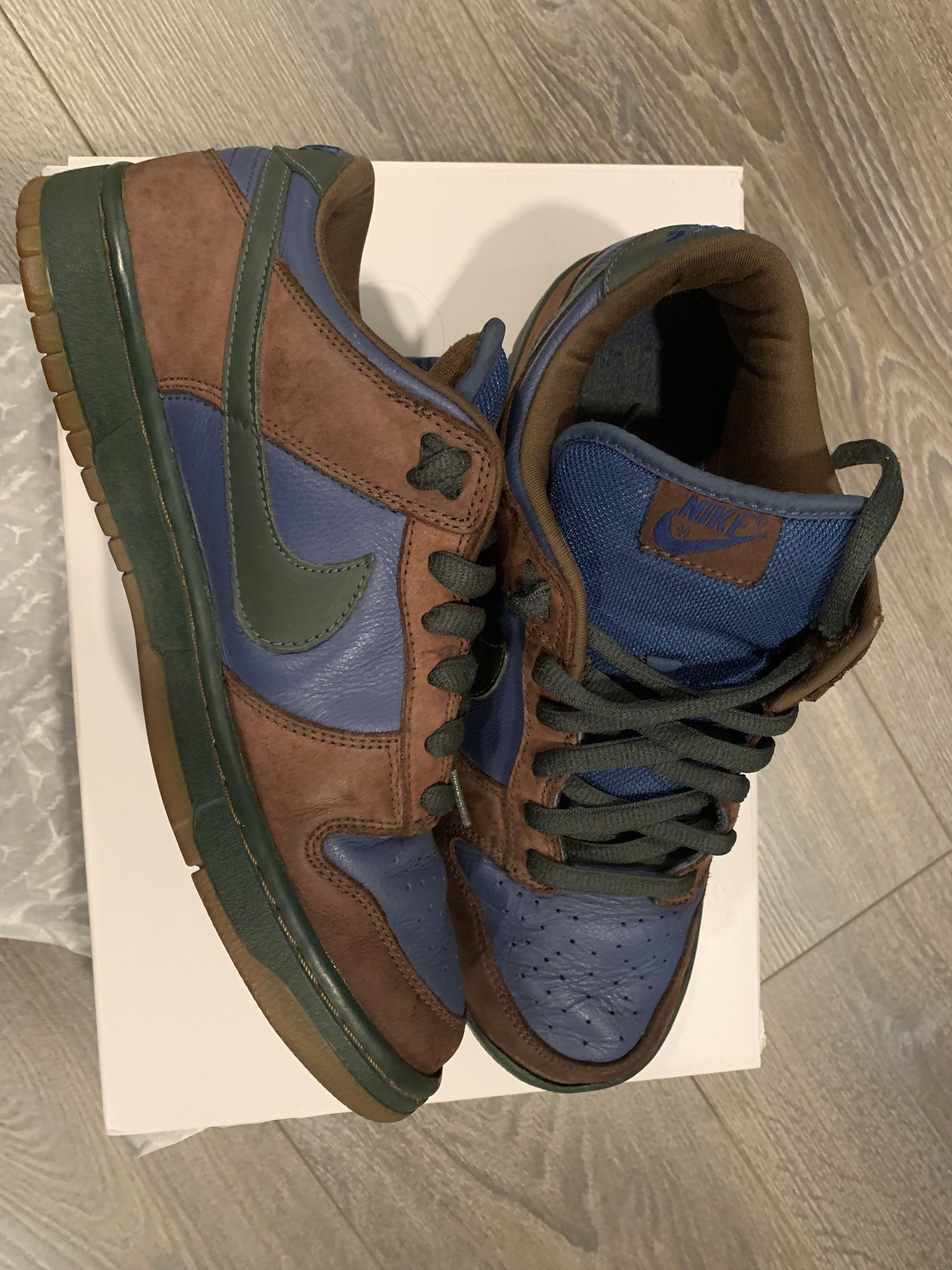 Nike Original Nike Dunk Low Pro SB Barf Chocolate Navy | Grailed