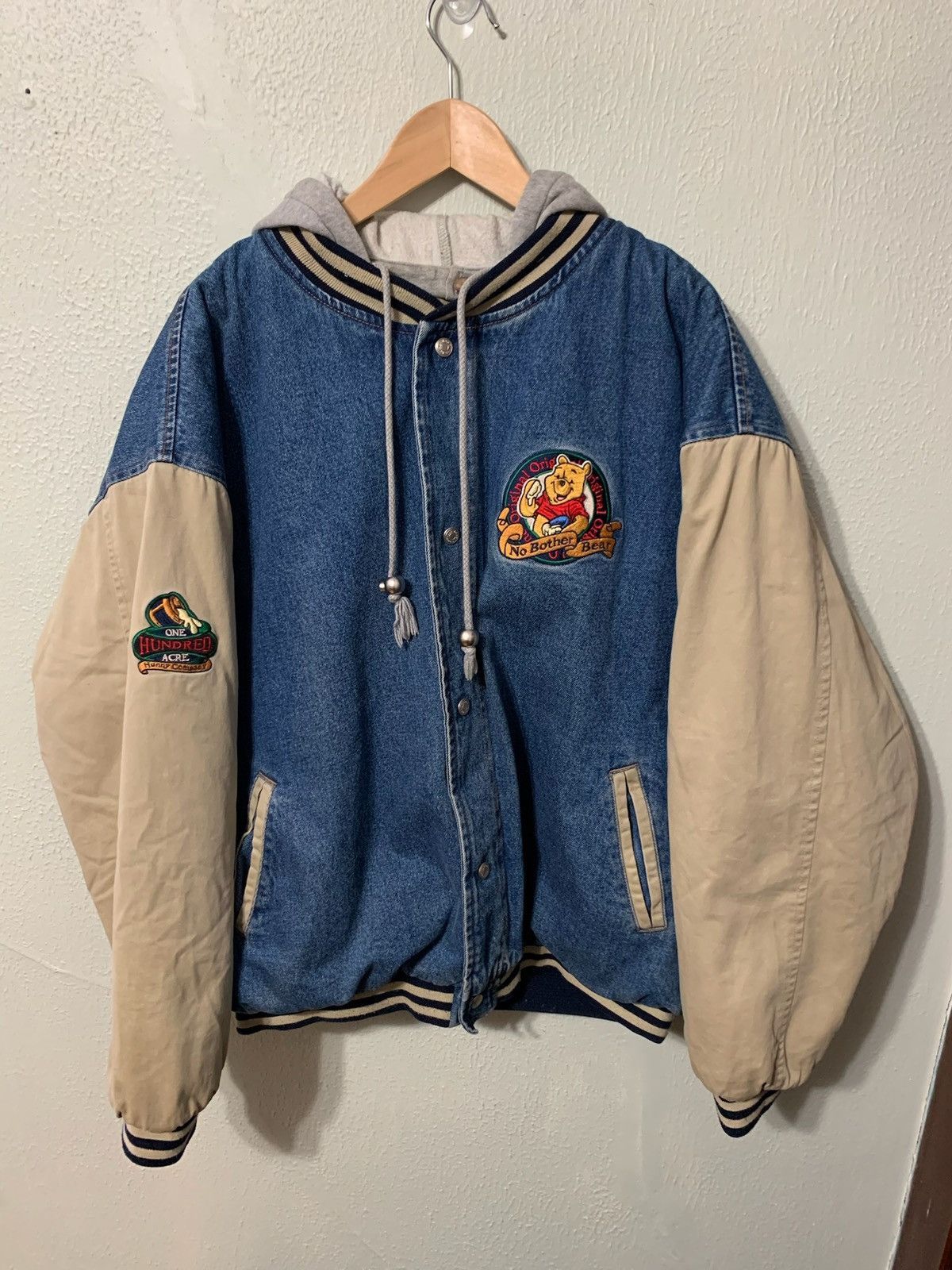 Vintage Vintage Disney No Bother Bear XXXtentacion Varsity Jacket | Grailed