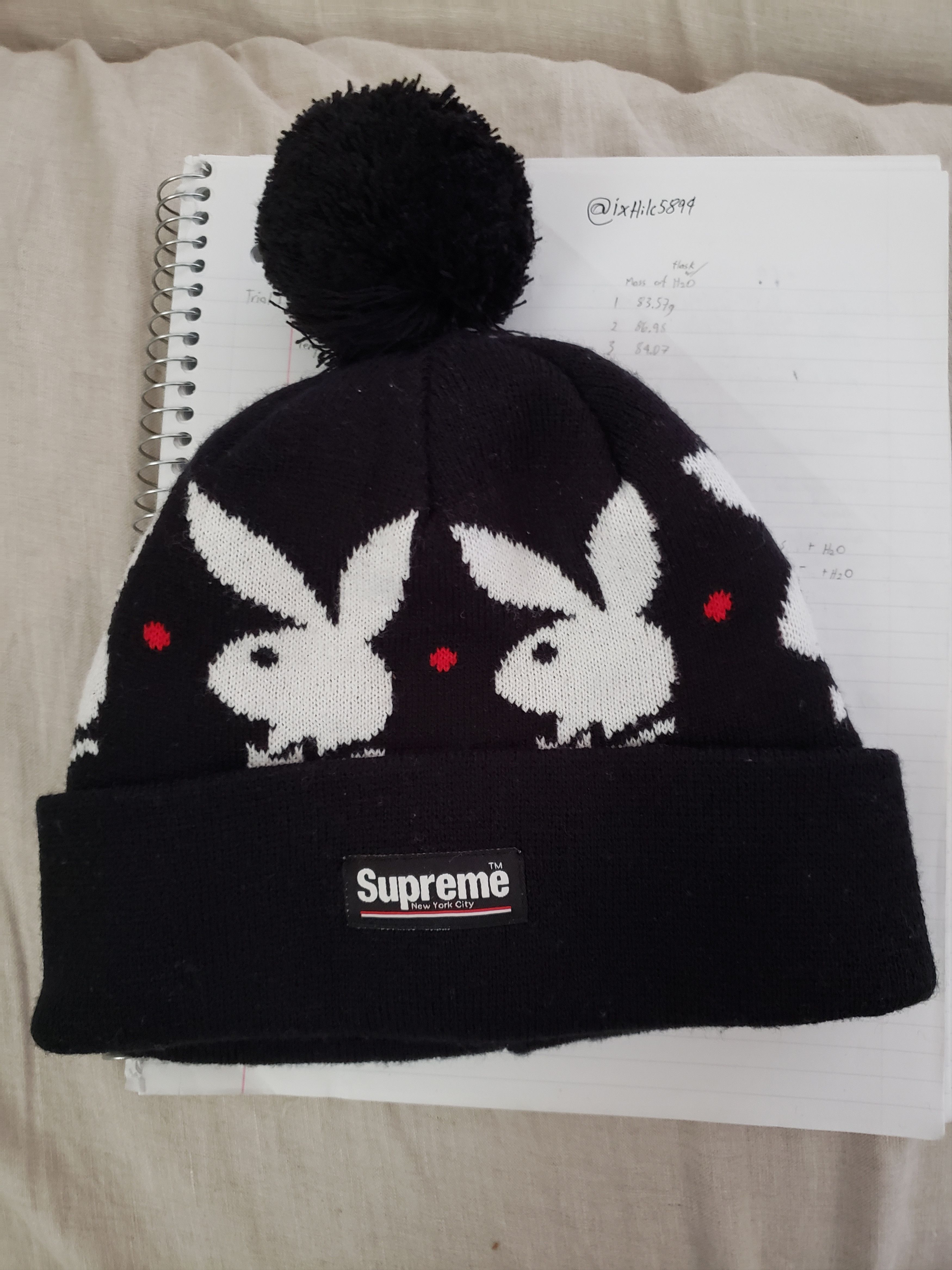 Supreme jacquard beanie on sale