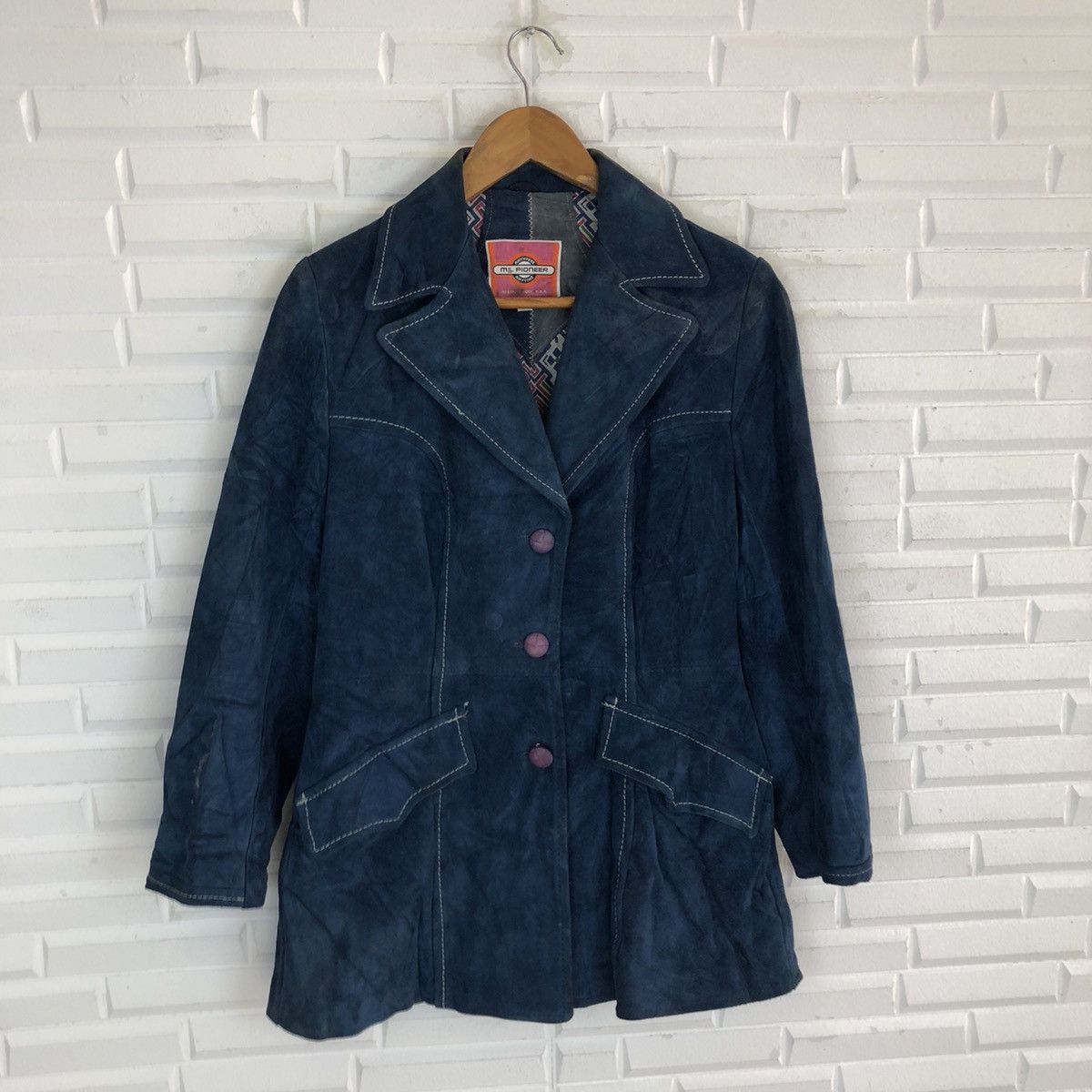 Vintage MS.PIONEER USA LEATHER JACKET Size US S / EU 44-46 / 1 - 4 Thumbnail