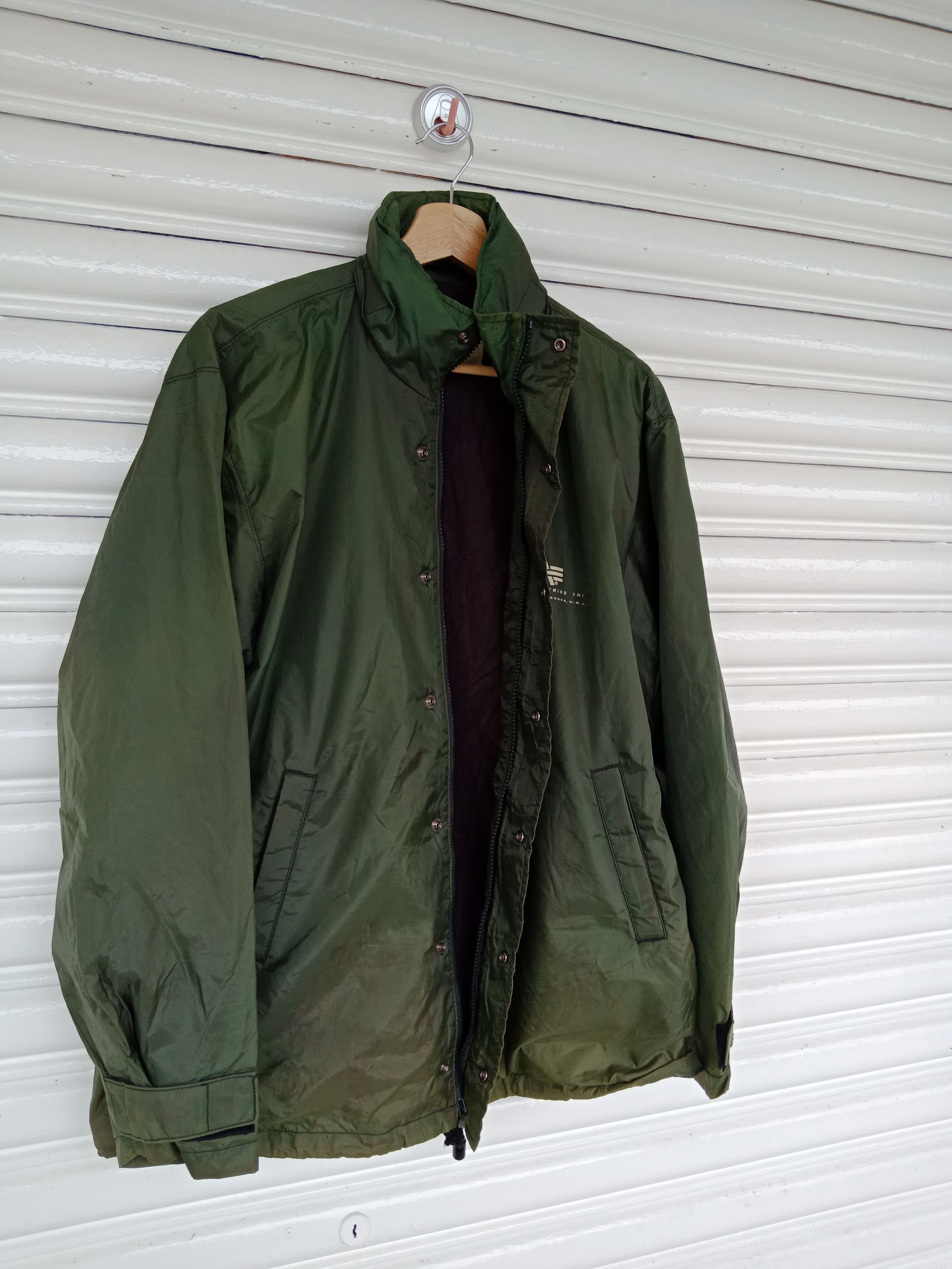 Alpha Industries × Avirex Alpha Industries Green Two Tones Nylon Size US L / EU 52-54 / 3 - 4 Thumbnail