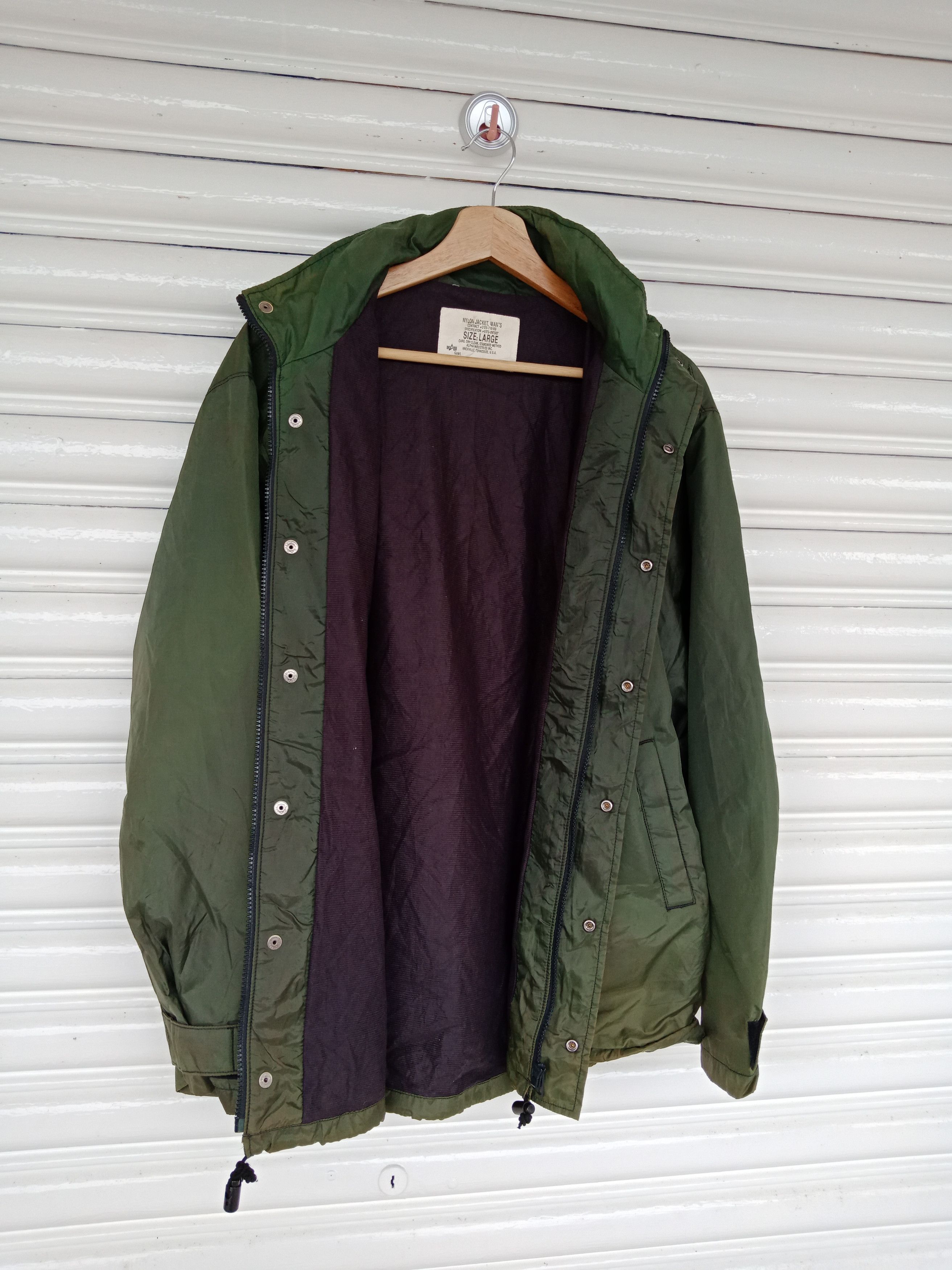Alpha Industries × Avirex Alpha Industries Green Two Tones Nylon Size US L / EU 52-54 / 3 - 3 Thumbnail