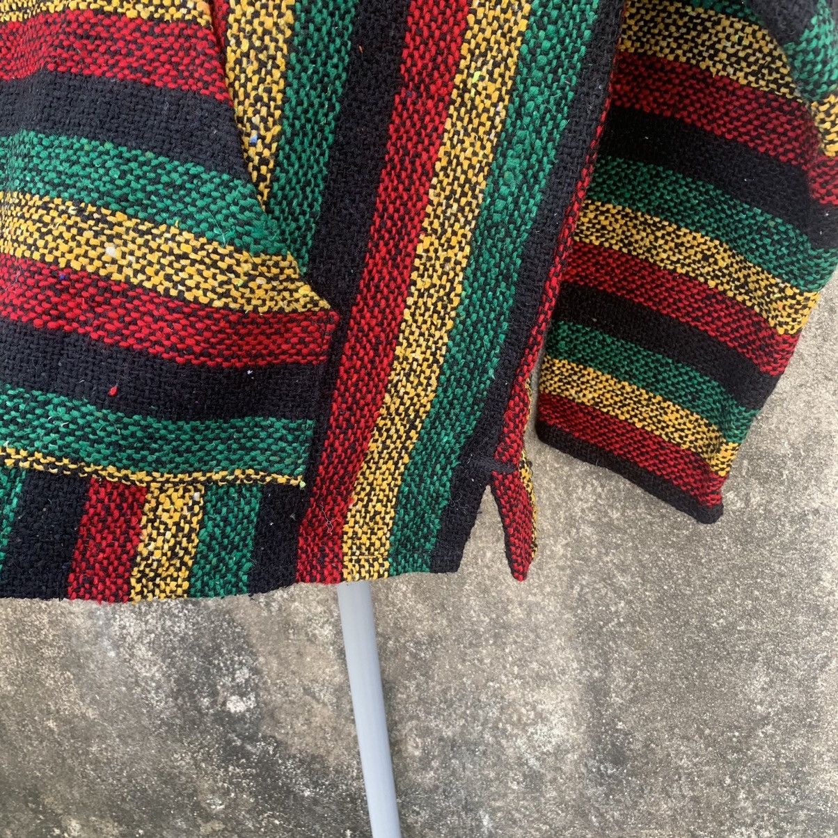Mexican Threads × Mexicana × Vintage 1990’s Vintage Baja Mexican Sweater Baja Rasta Marley Hoodie Size US M / EU 48-50 / 2 - 4 Thumbnail
