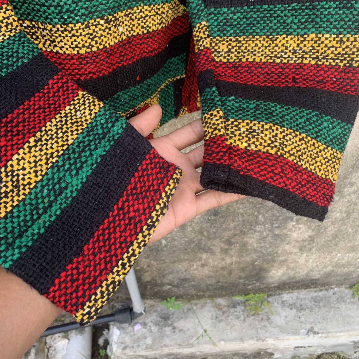 Mexican Threads × Mexicana × Vintage 1990’s Vintage Baja Mexican Sweater Baja Rasta Marley Hoodie Size US M / EU 48-50 / 2 - 5 Thumbnail