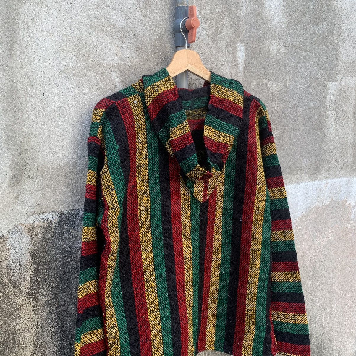 Mexican Threads × Mexicana × Vintage 1990’s Vintage Baja Mexican Sweater Baja Rasta Marley Hoodie Size US M / EU 48-50 / 2 - 8 Thumbnail