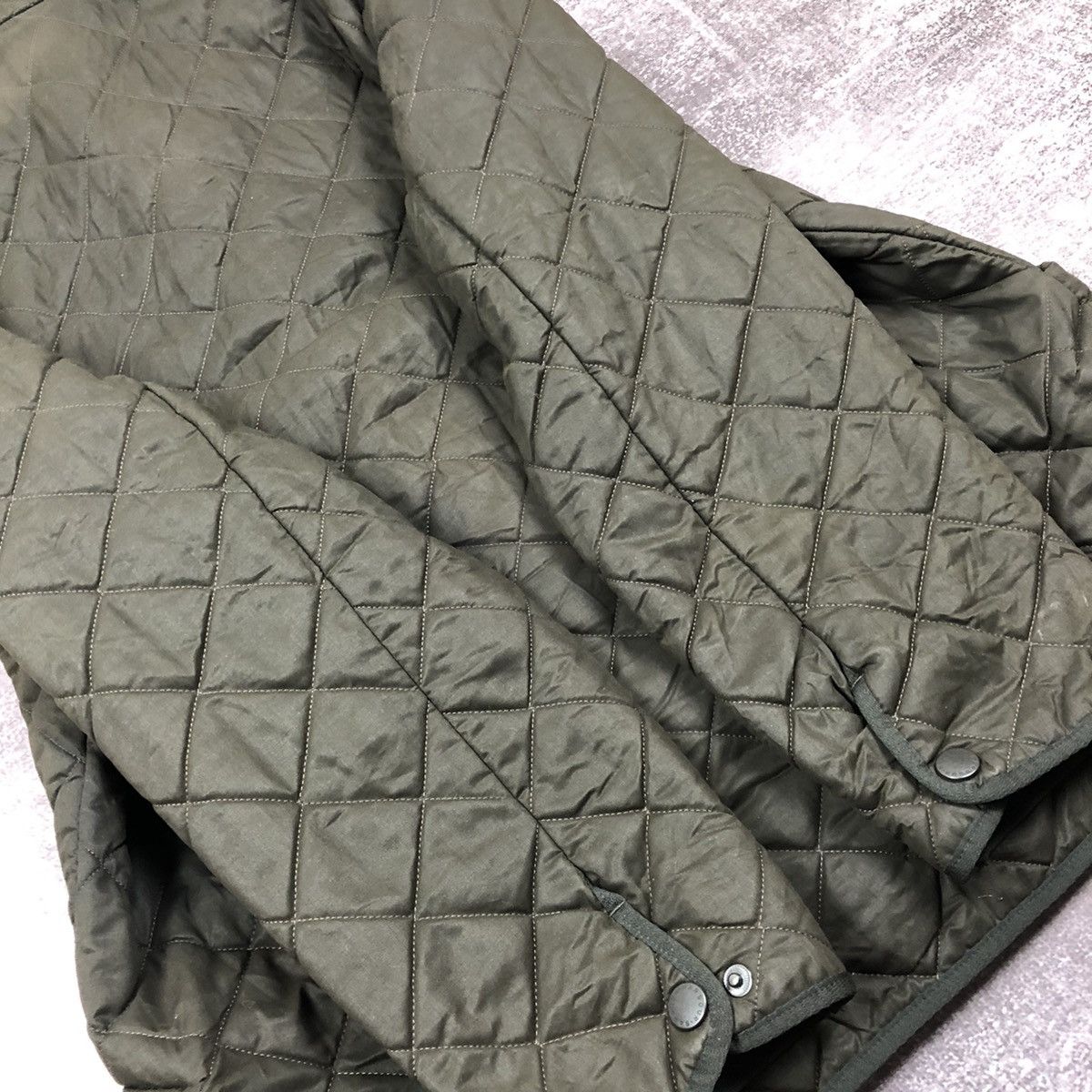 Barbour Barbour D210 Duracotton Polarquilt Wax Quilted Jacket Size US L / EU 52-54 / 3 - 19 Thumbnail