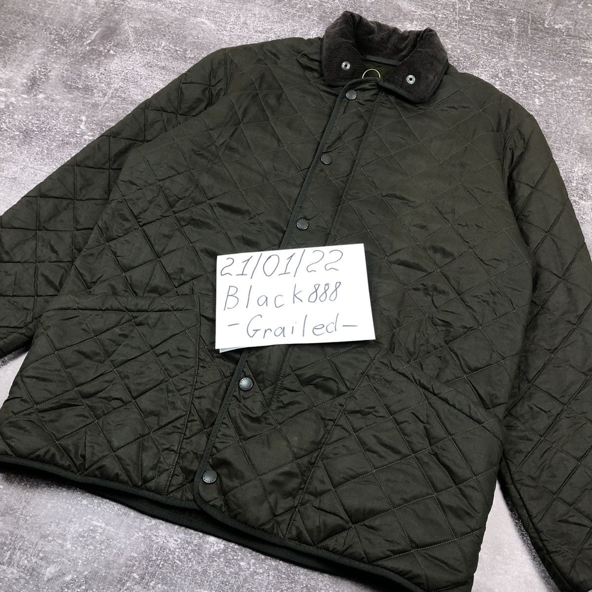 Barbour Barbour D210 Duracotton Polarquilt Wax Quilted Jacket Size US L / EU 52-54 / 3 - 21 Thumbnail