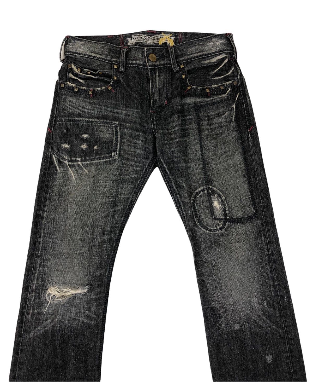 Japanese Brand Japanese Brand Liberto Distressed Denim Jeans Size US 31 - 3 Thumbnail
