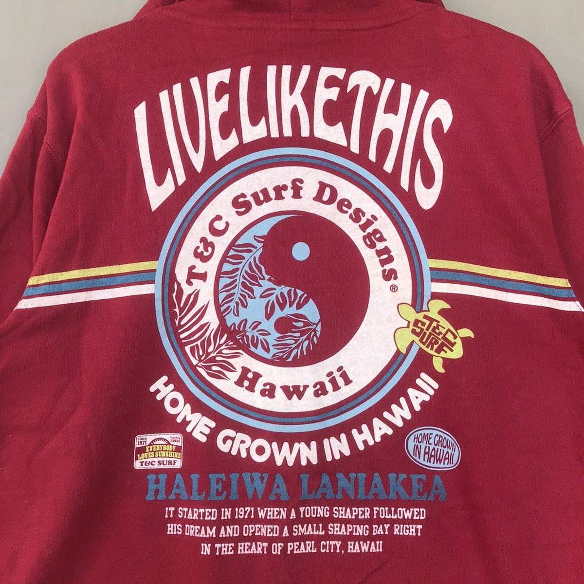 Japanese Brand × Vintage Vintage T&C Surf Big Logo With Hoodie Size US L / EU 52-54 / 3 - 7 Thumbnail
