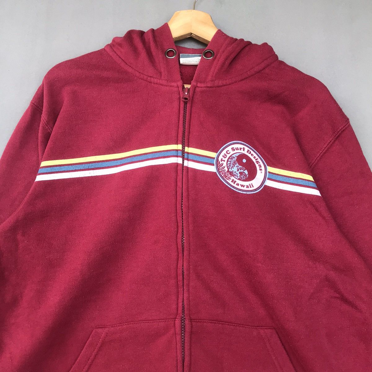 Japanese Brand × Vintage Vintage T&C Surf Big Logo With Hoodie Size US L / EU 52-54 / 3 - 3 Thumbnail