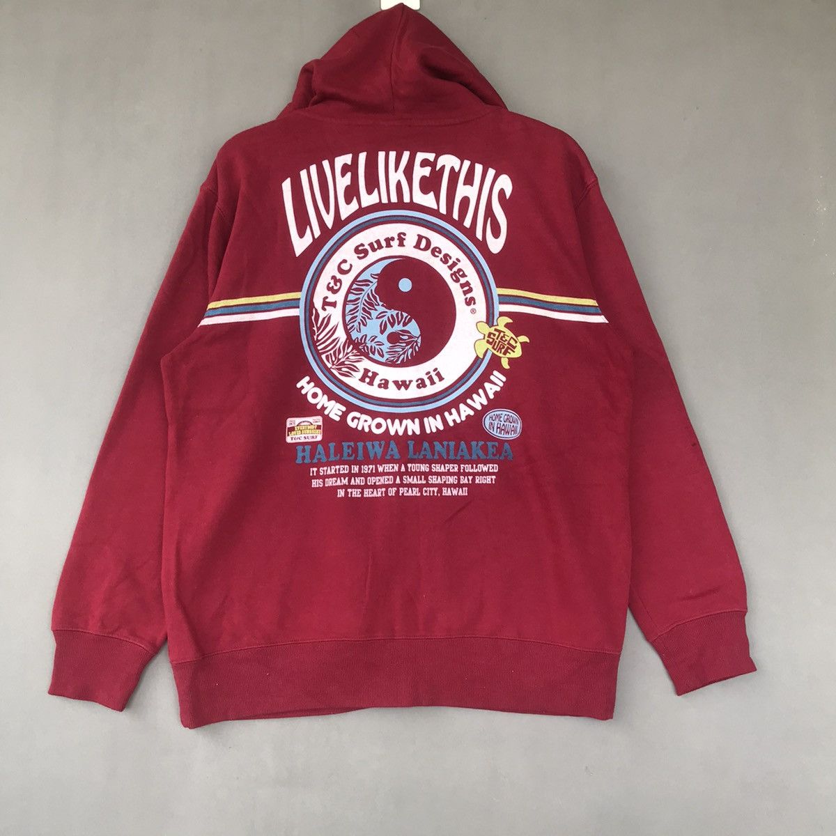 Japanese Brand × Vintage Vintage T&C Surf Big Logo With Hoodie Size US L / EU 52-54 / 3 - 6 Thumbnail
