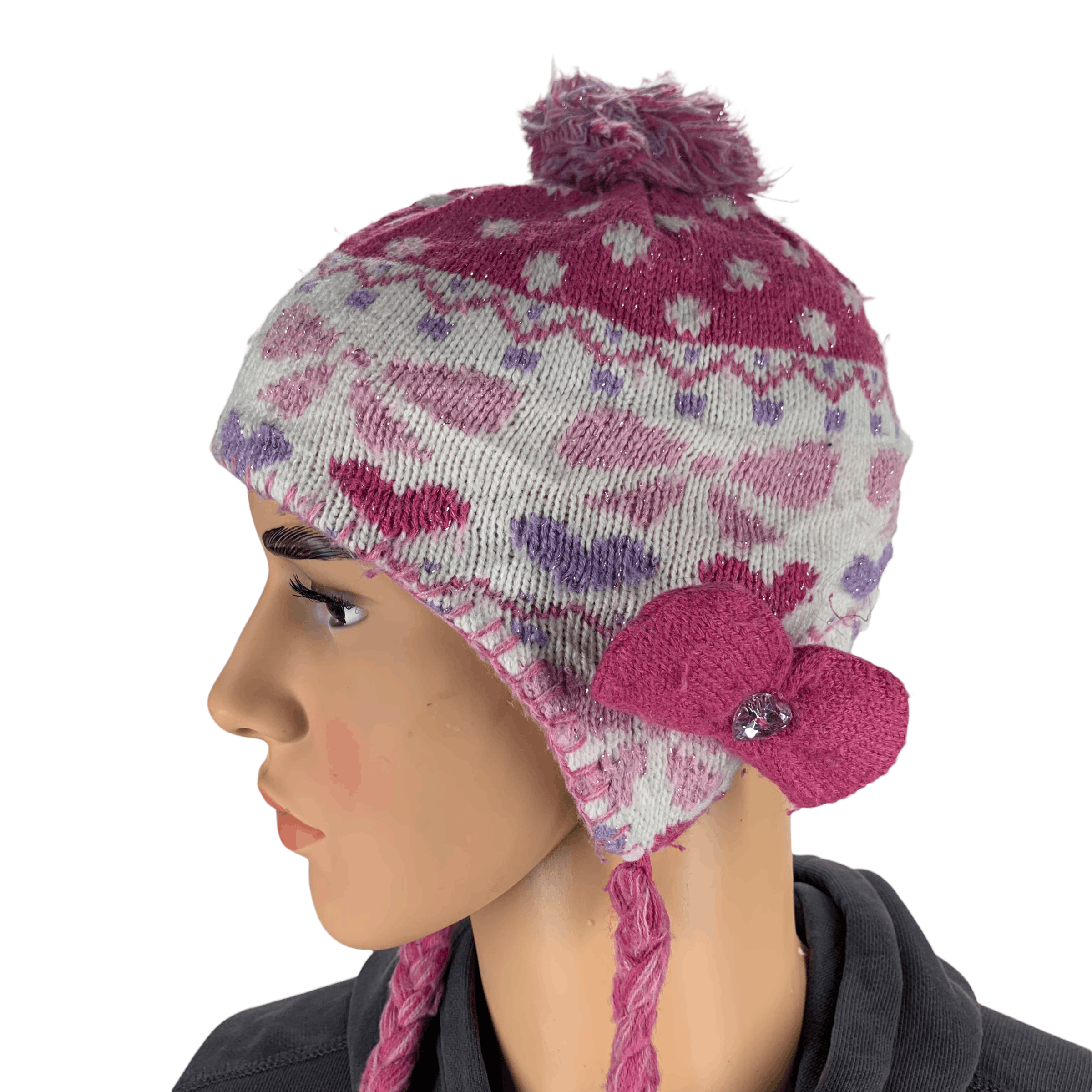Japanese Brand Motherways Girl Snow Hat #19-A Size ONE SIZE - 2 Thumbnail