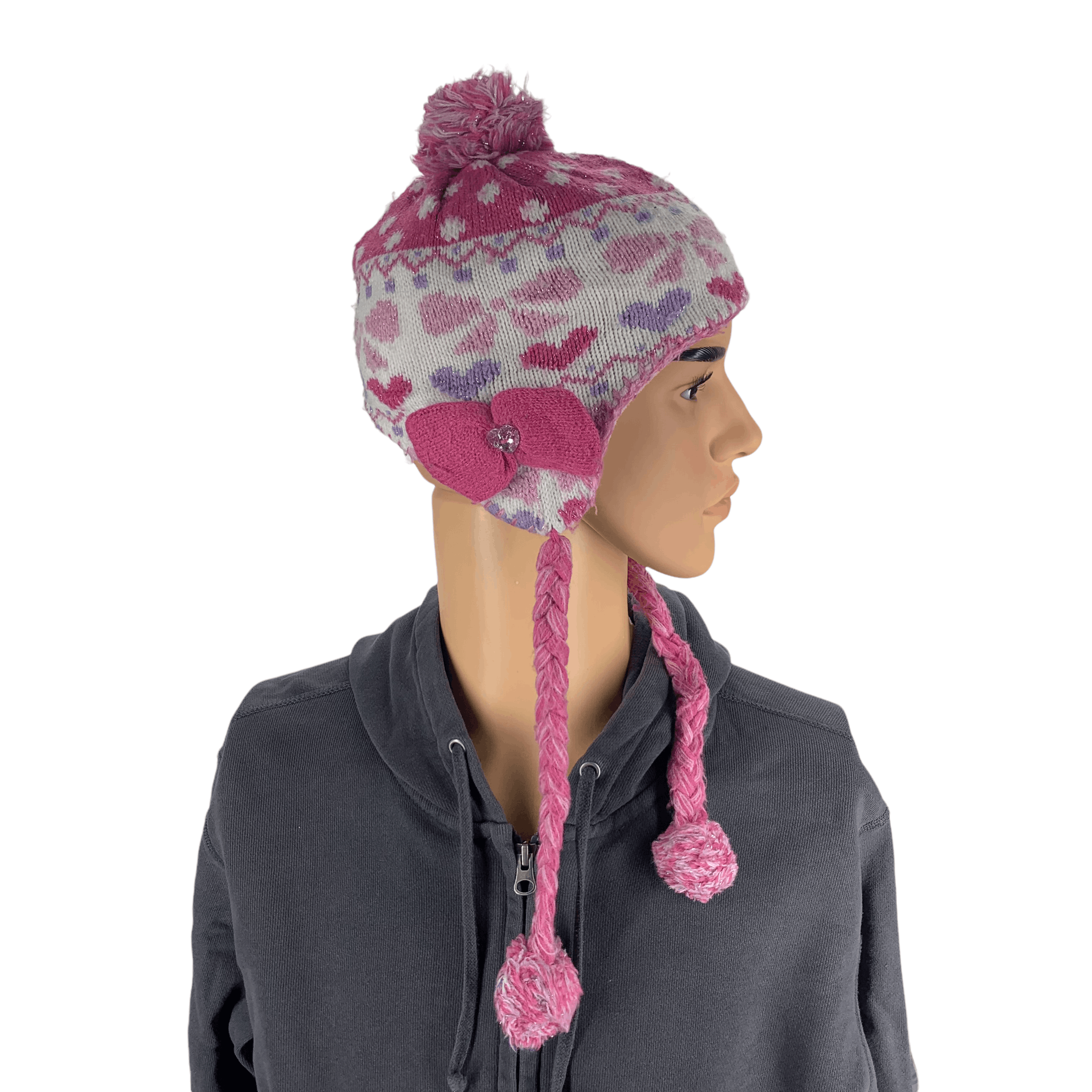 Japanese Brand Motherways Girl Snow Hat #19-A Size ONE SIZE - 4 Thumbnail