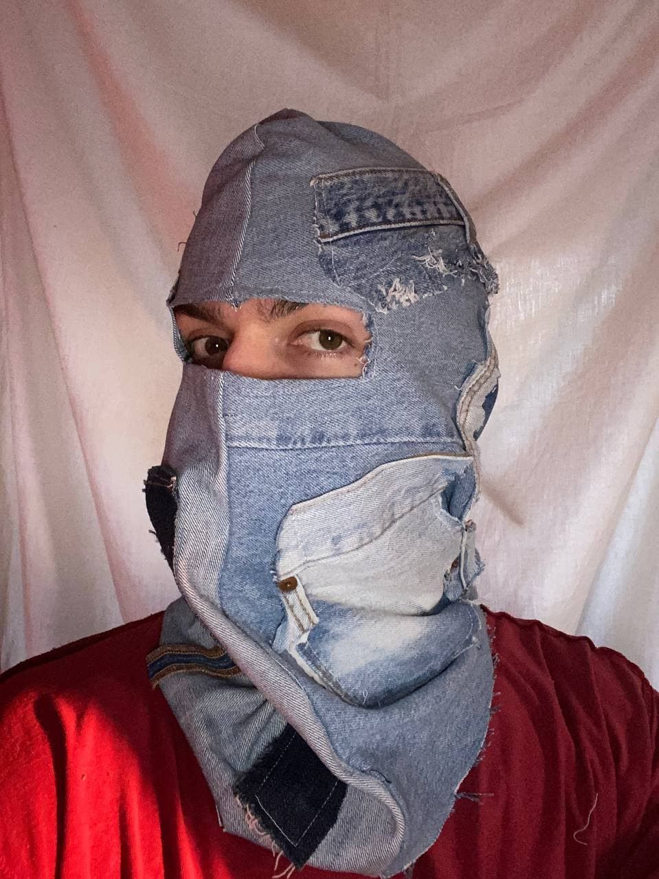 Handmade Distressed Denim Balaclava Ski Mask | Grailed display picture 1