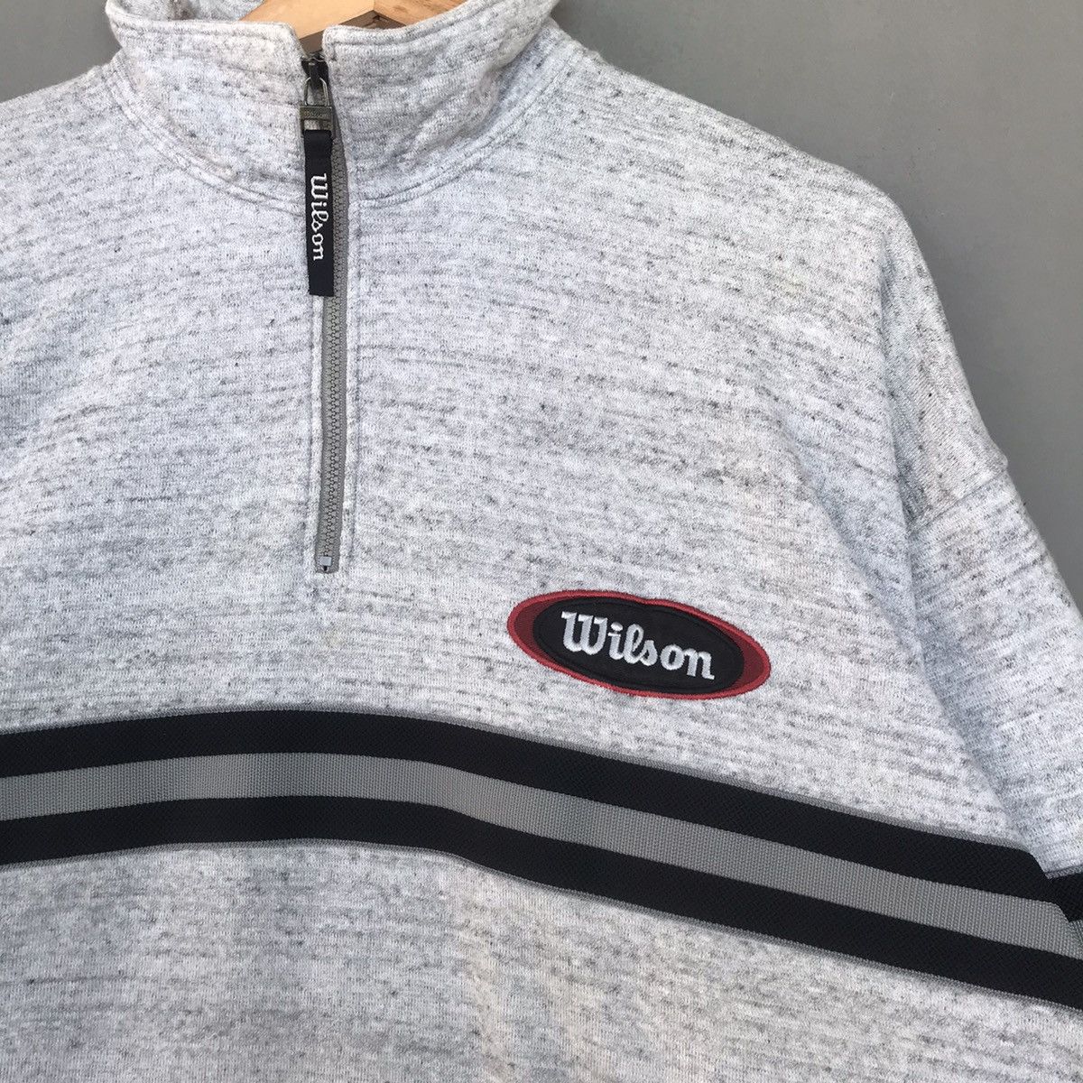 Vintage × Wilson Vintage Wilson Half Zip Small Logo Size US L / EU 52-54 / 3 - 3 Thumbnail